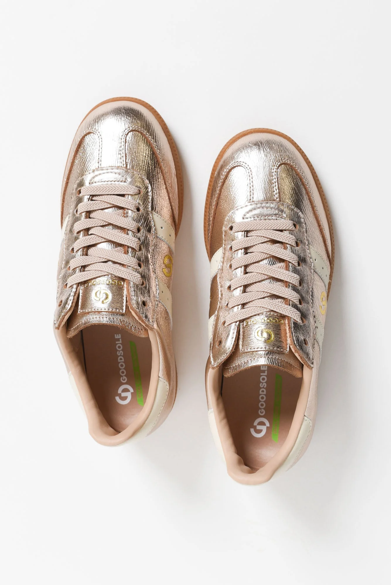 Parallel Rose Gold Contrast Leather Sneaker - Image 8