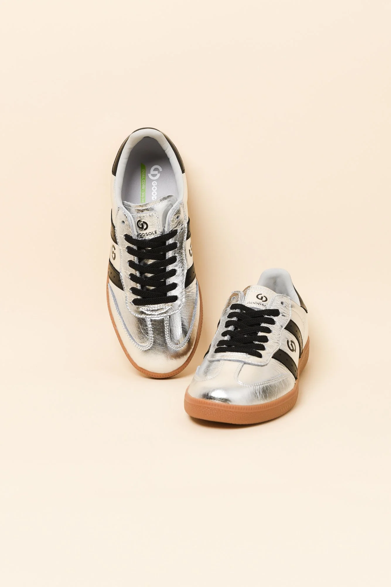 Parallel Silver Contrast Suede Sneaker - Image 2