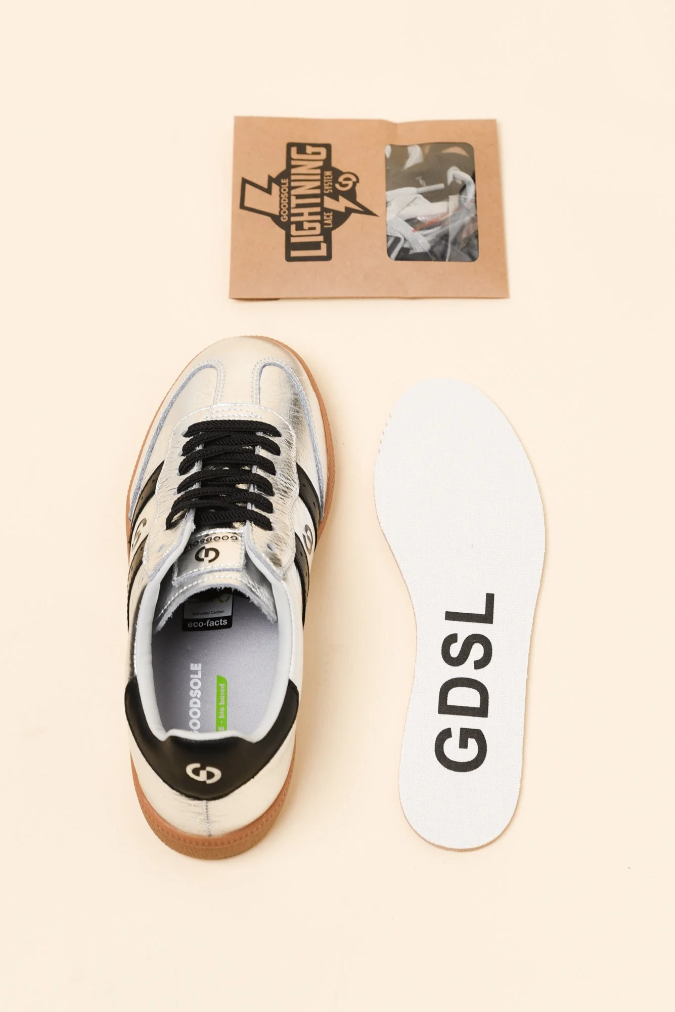 Parallel Silver Contrast Suede Sneaker - Image 4
