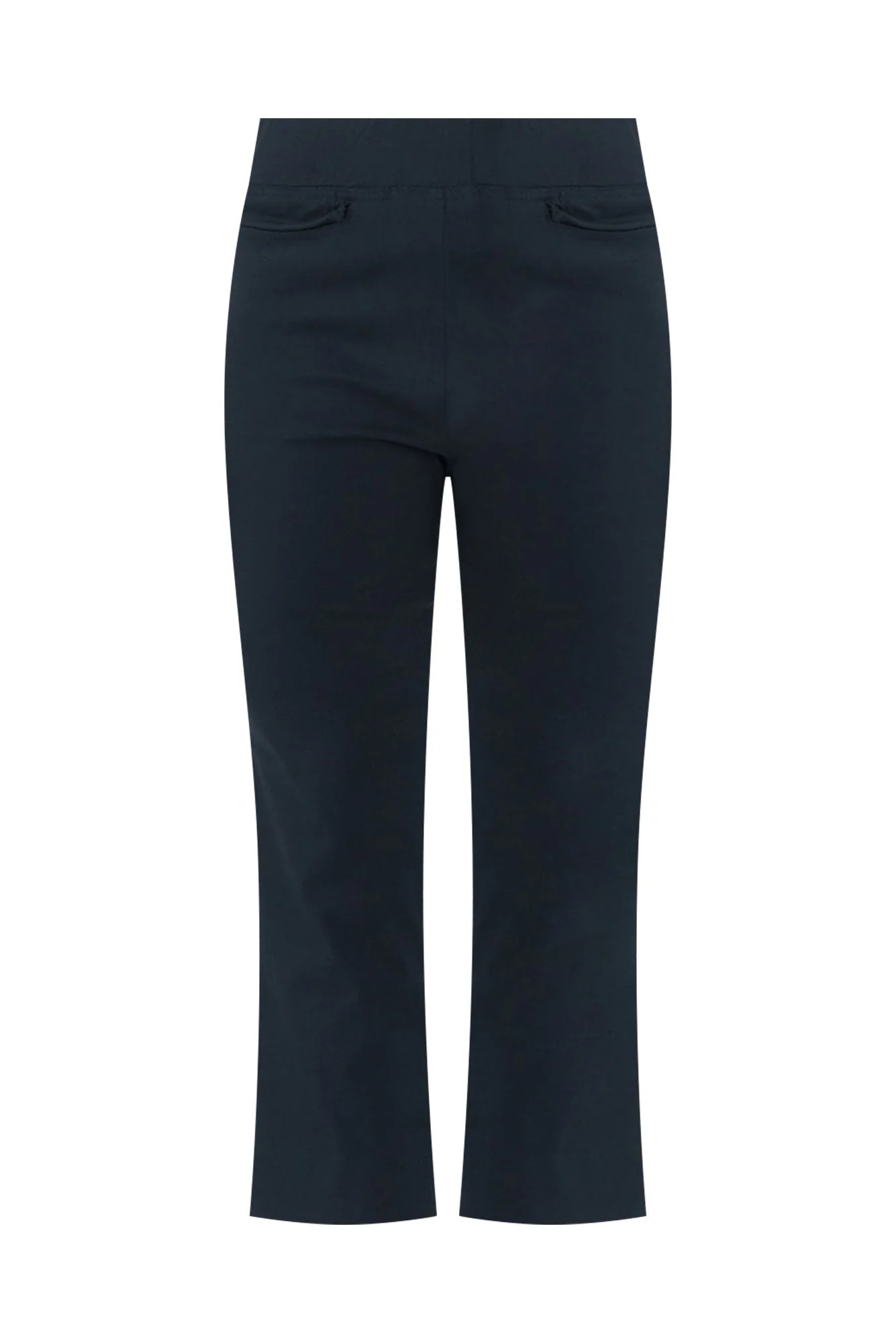 Paula Navy Stretch Cropped Pants - Image 2