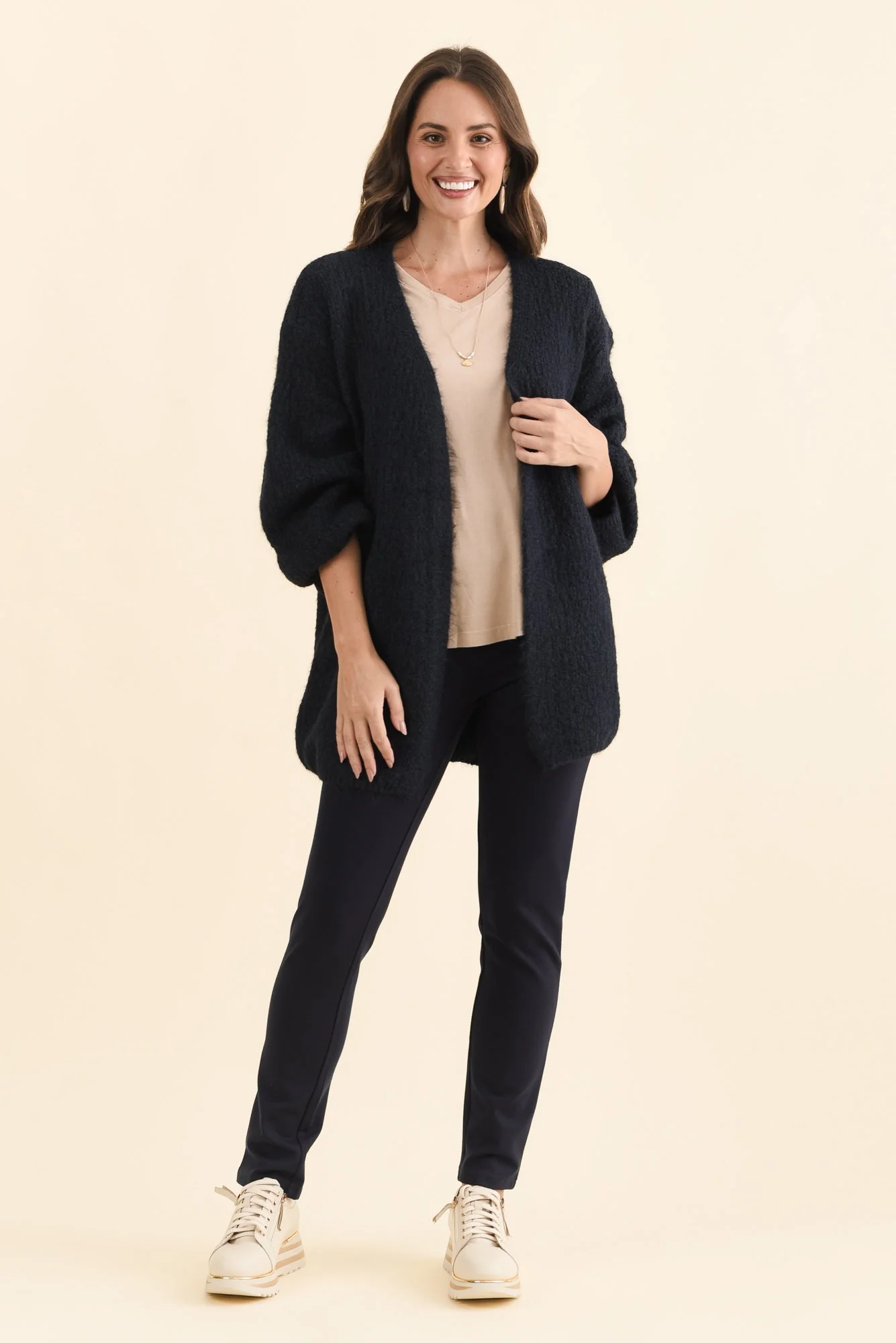Pearson Navy Knit Cardigan - Image 2