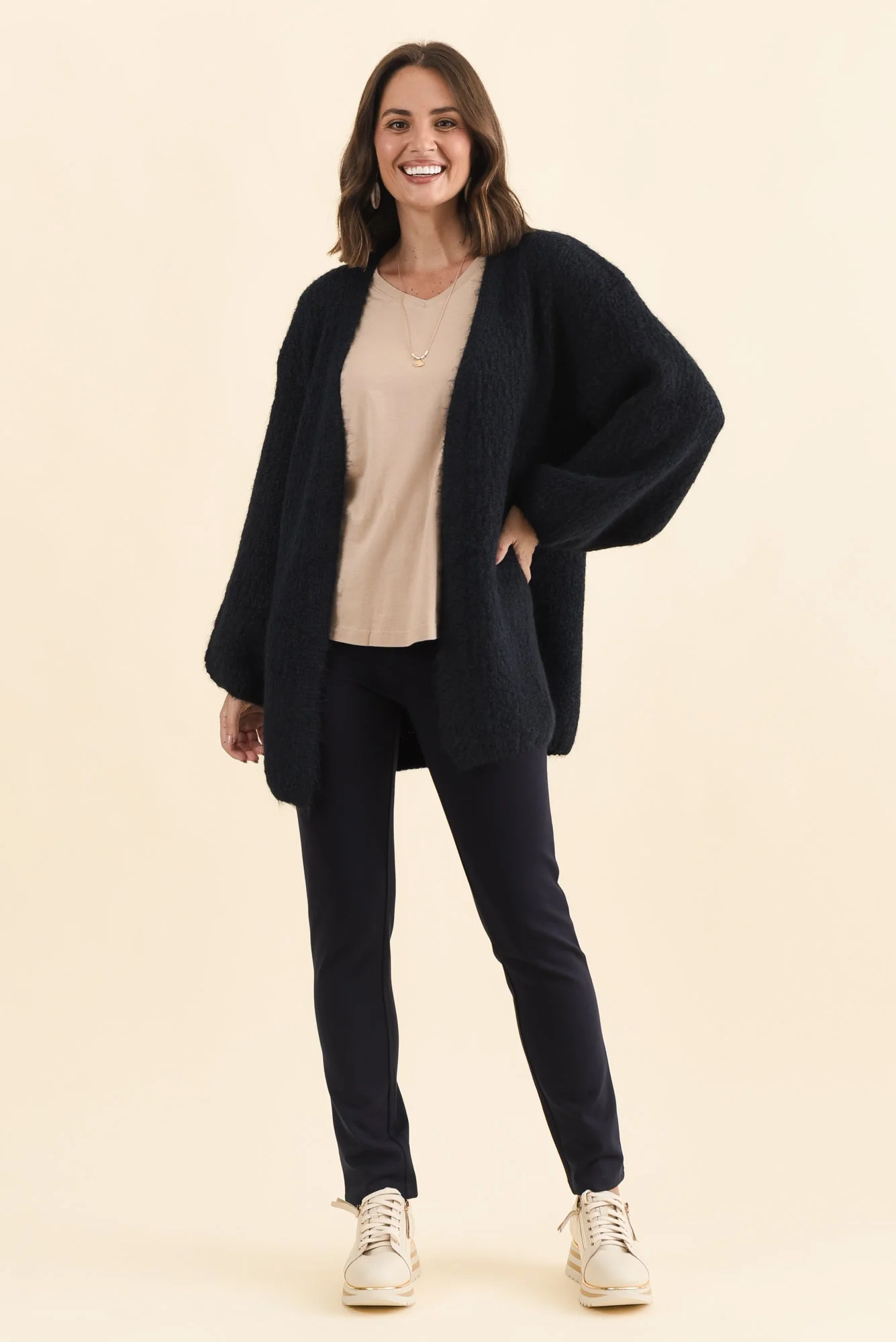 Pearson Navy Knit Cardigan - Image 6