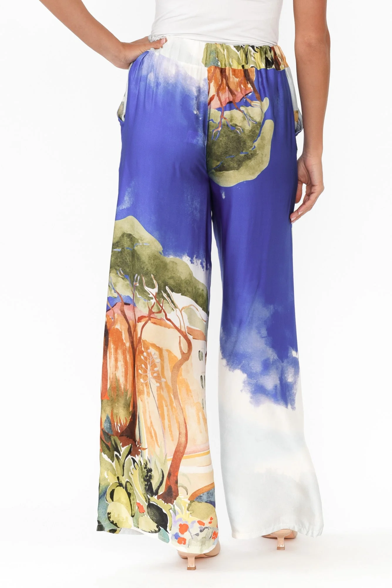 Persephone Cobalt Vista Wide Leg Pants - Image 4