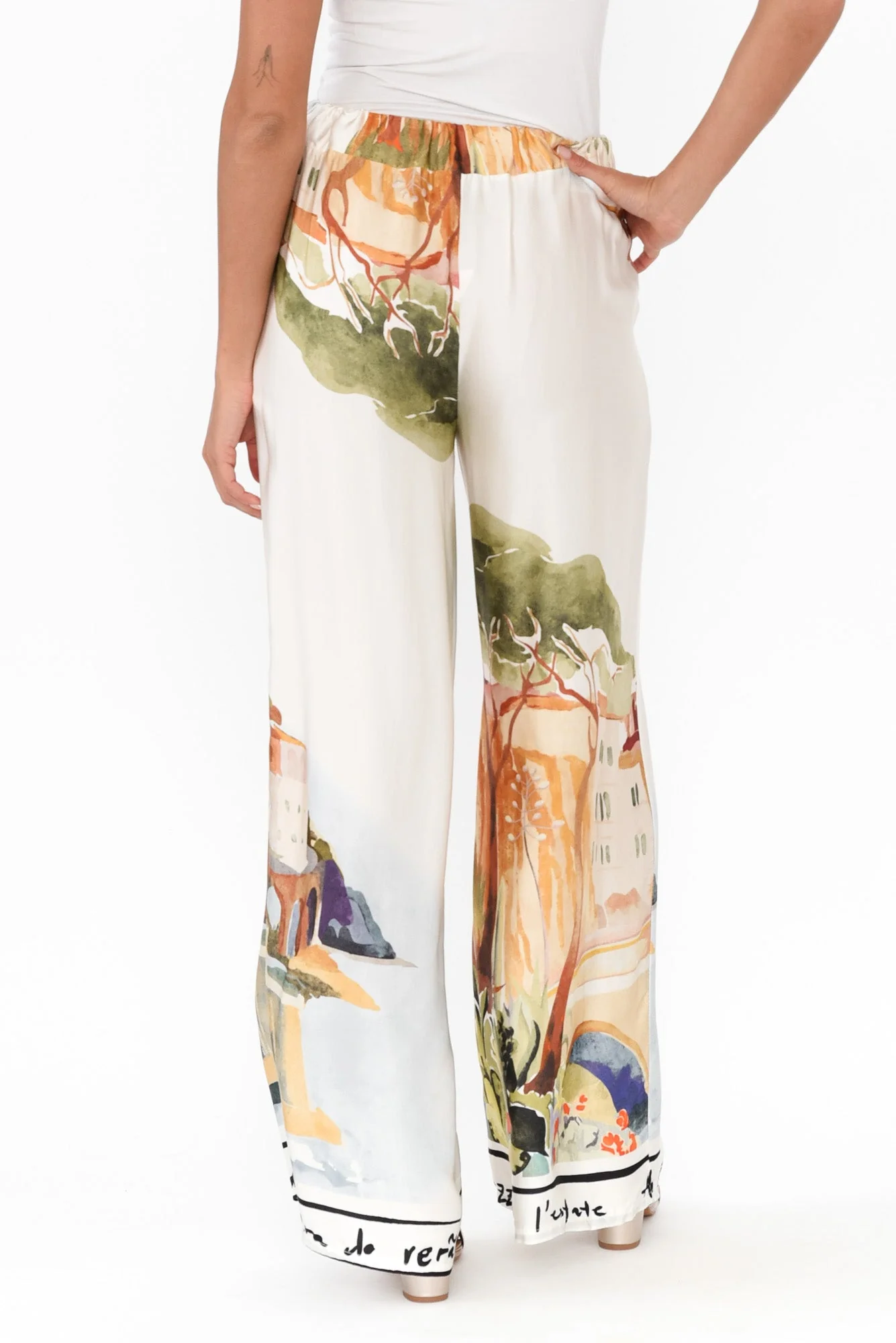 Persephone Natural Vista Wide Leg Pants - Image 4