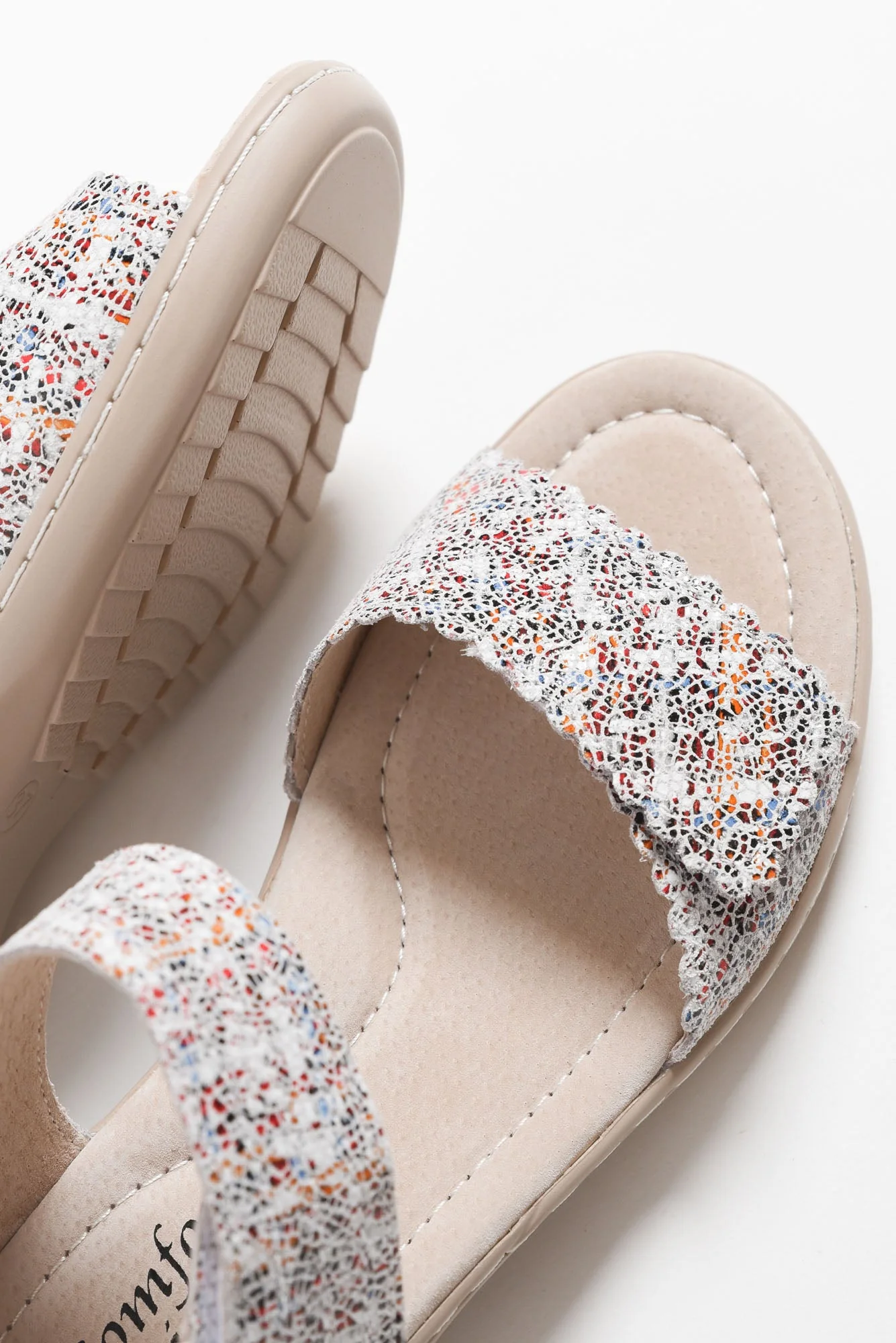 Petal Multi Leather Velcro Sandal - Image 4