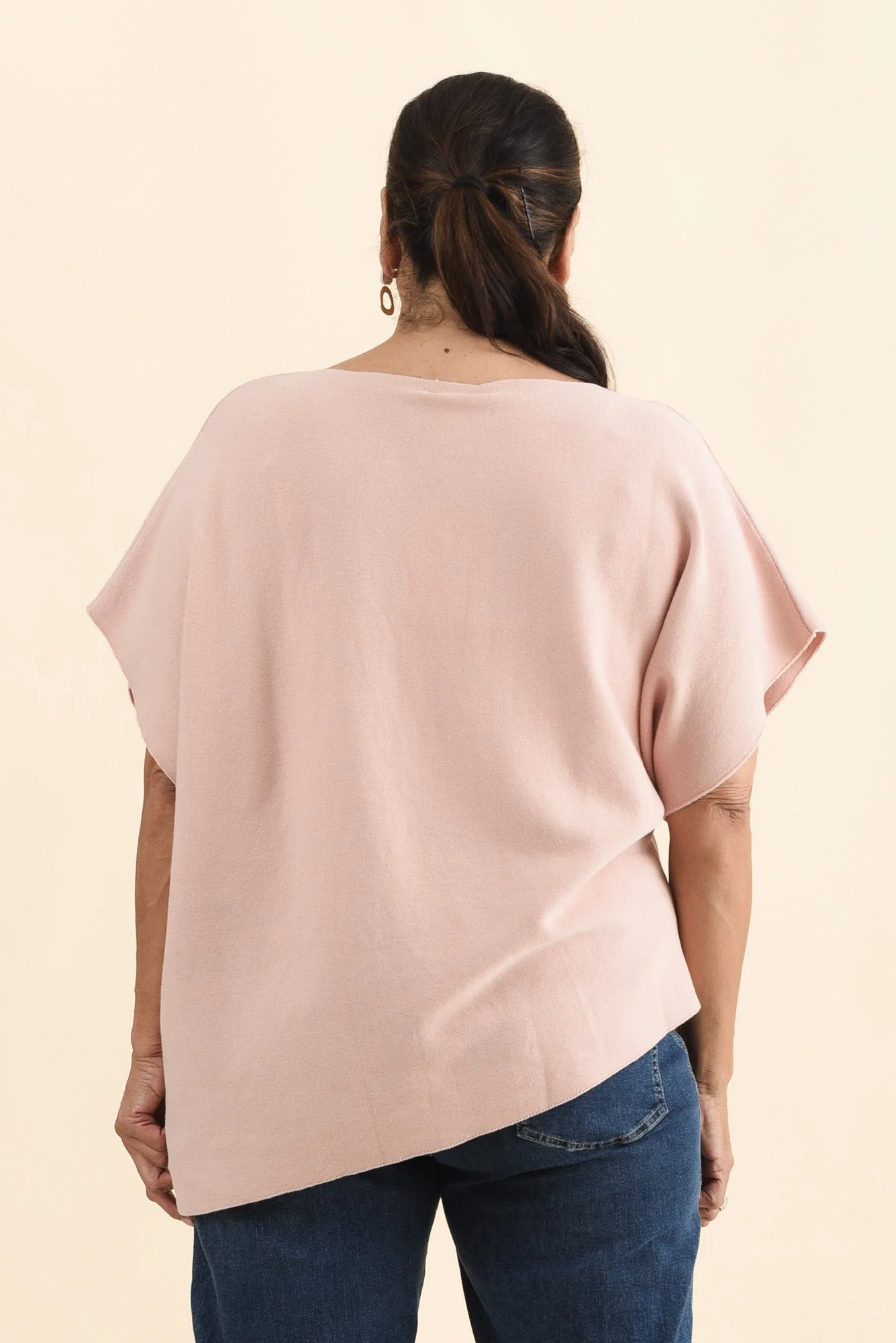 Petra Blush Cotton Blend Knit Top - Image 11