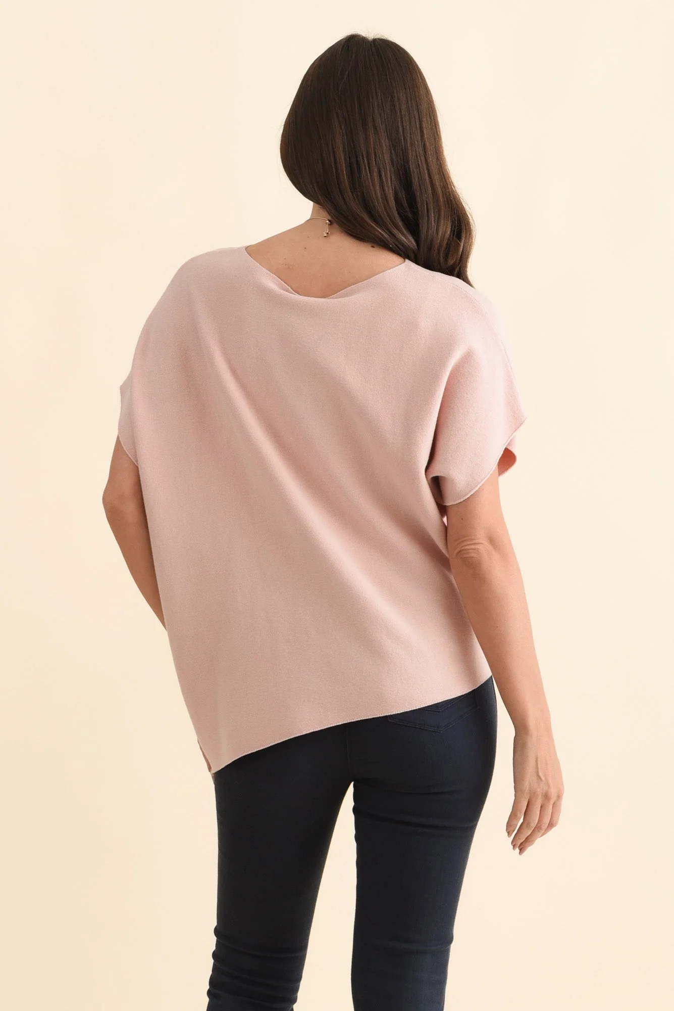 Petra Blush Cotton Blend Knit Top - Image 5