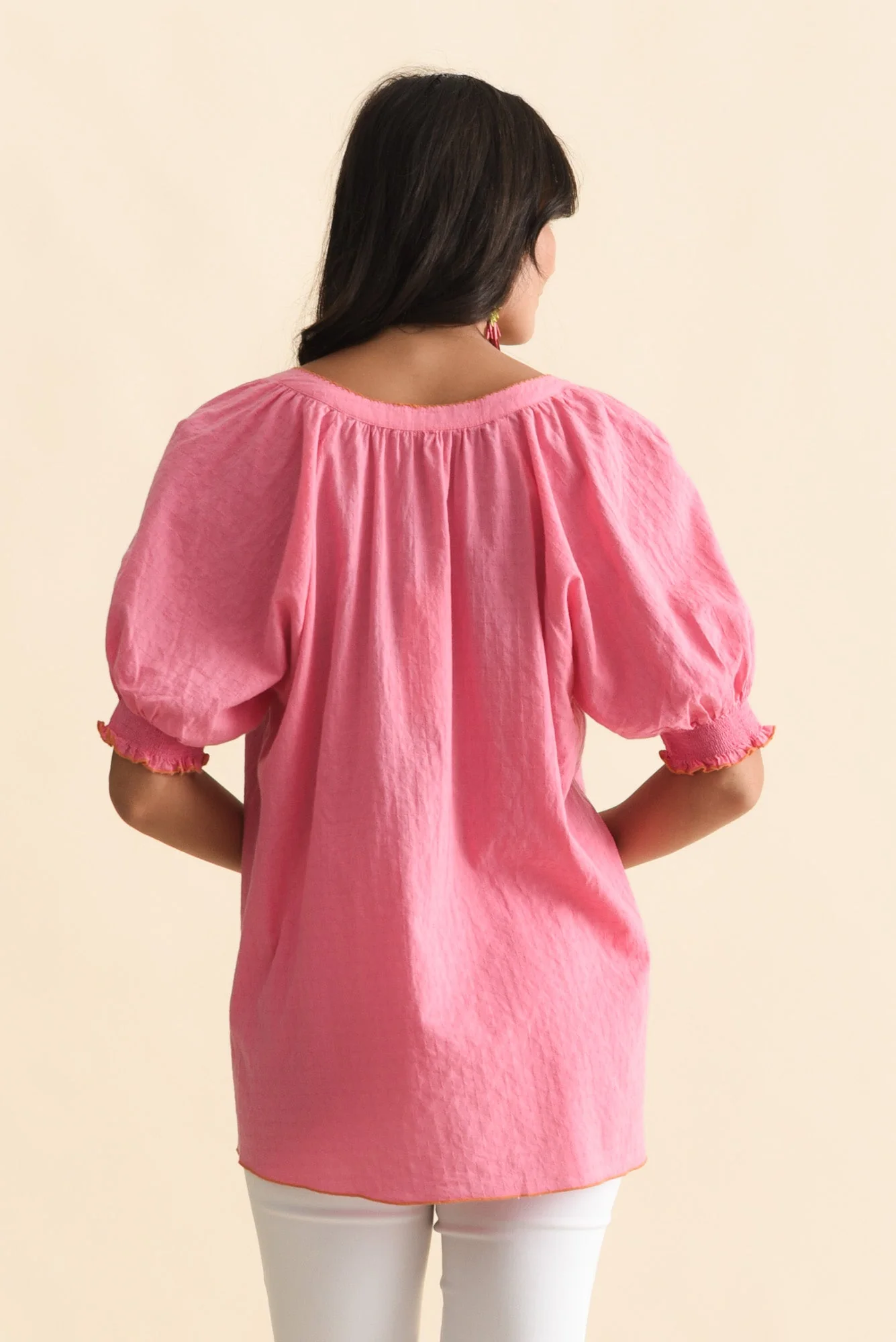 Pina Pink Tropical Cotton Top - Image 5