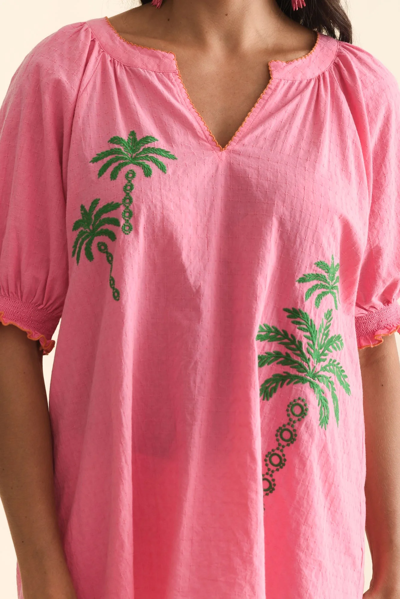 Pina Pink Tropical Cotton Top - Image 6