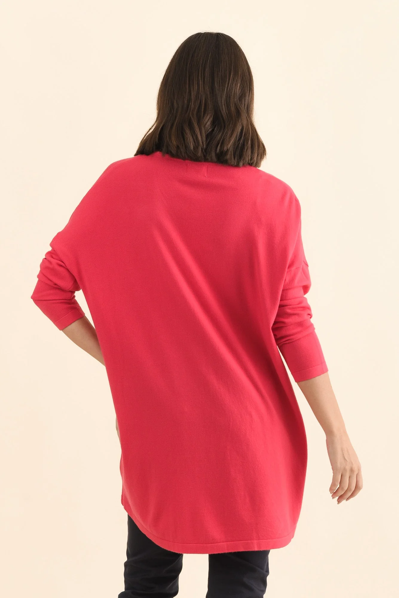 Piper Berry V Neck Knit Jumper - Image 4