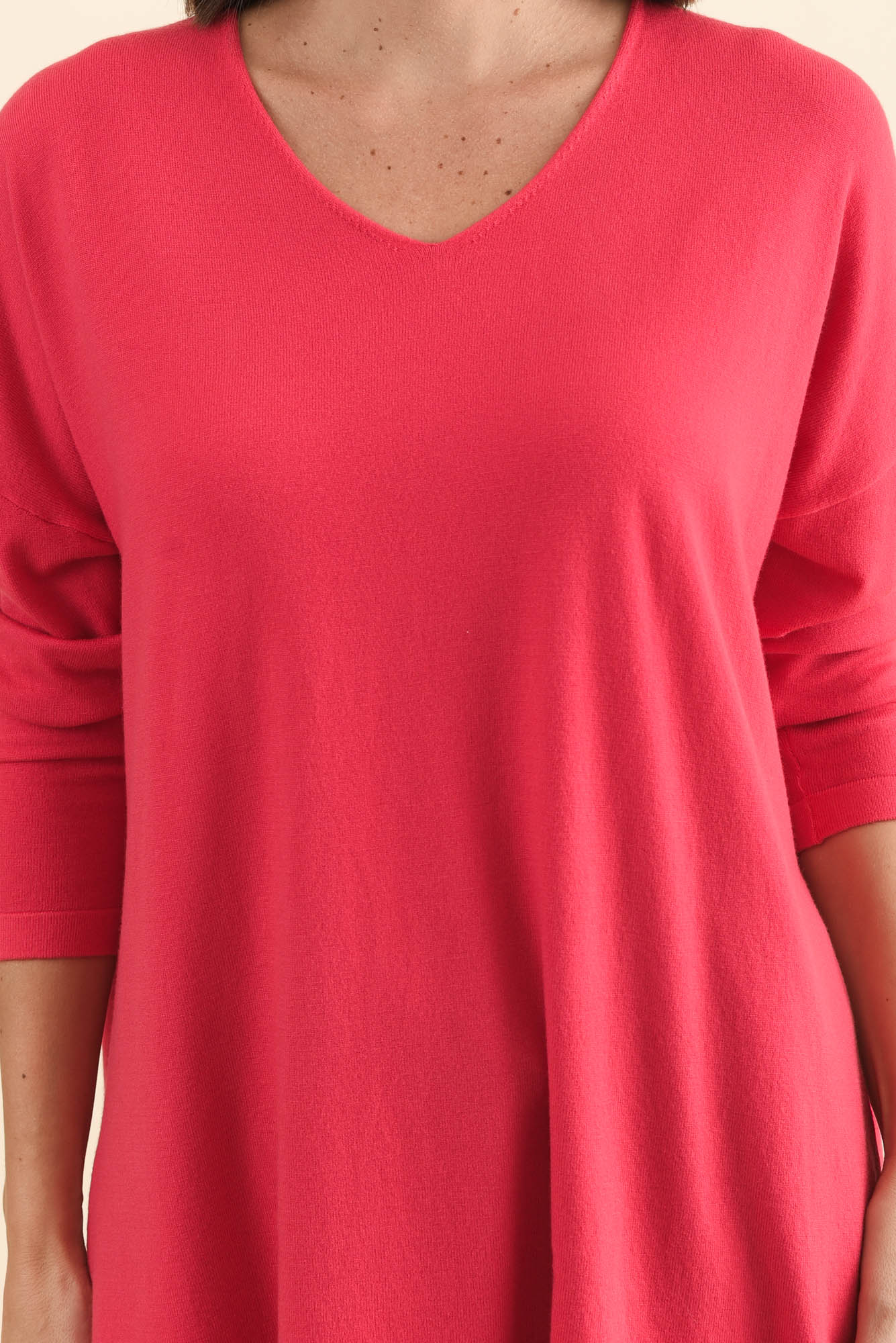 Piper Berry V Neck Knit Jumper - Image 5