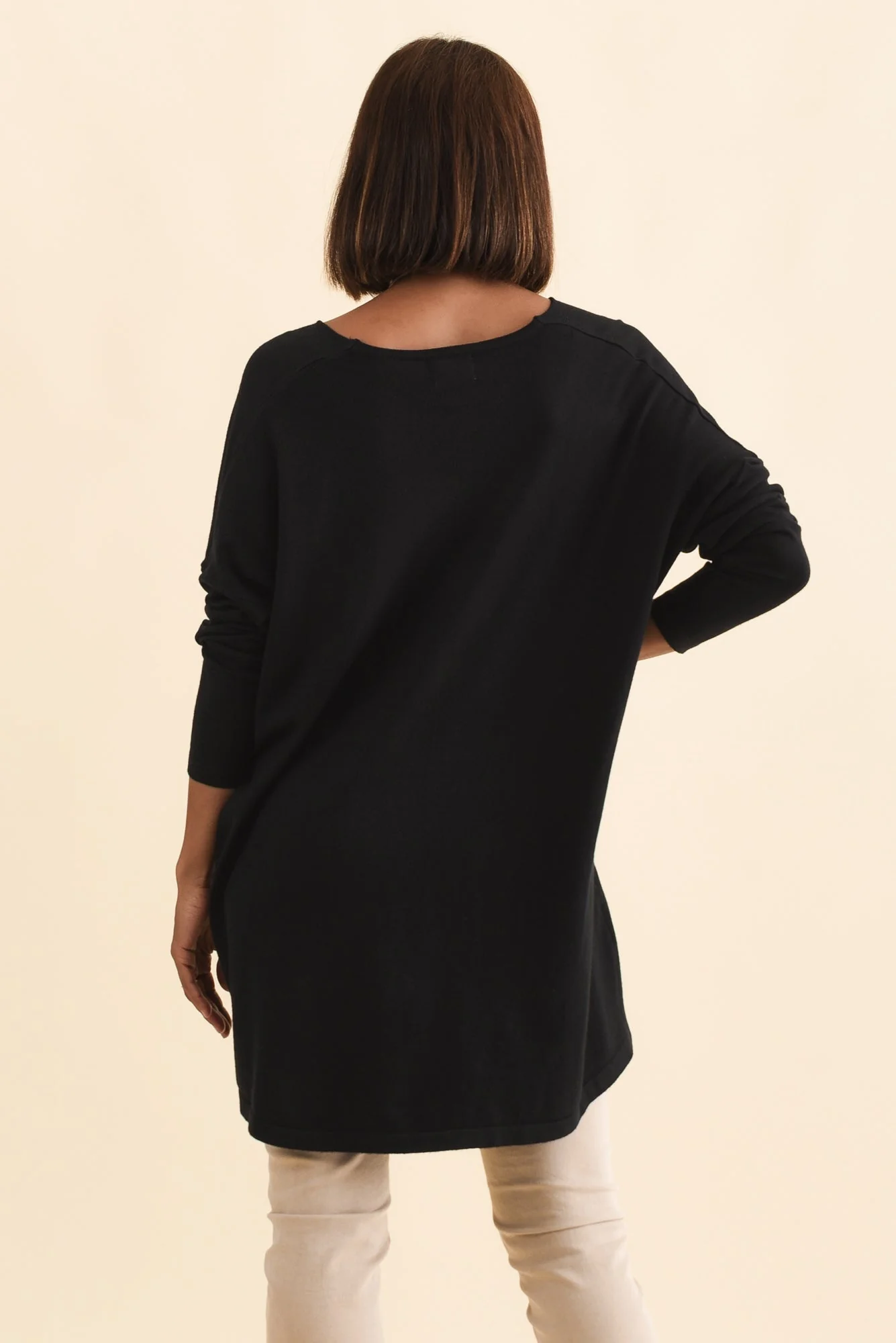 Piper Black V Neck Knit Sweater - Image 5