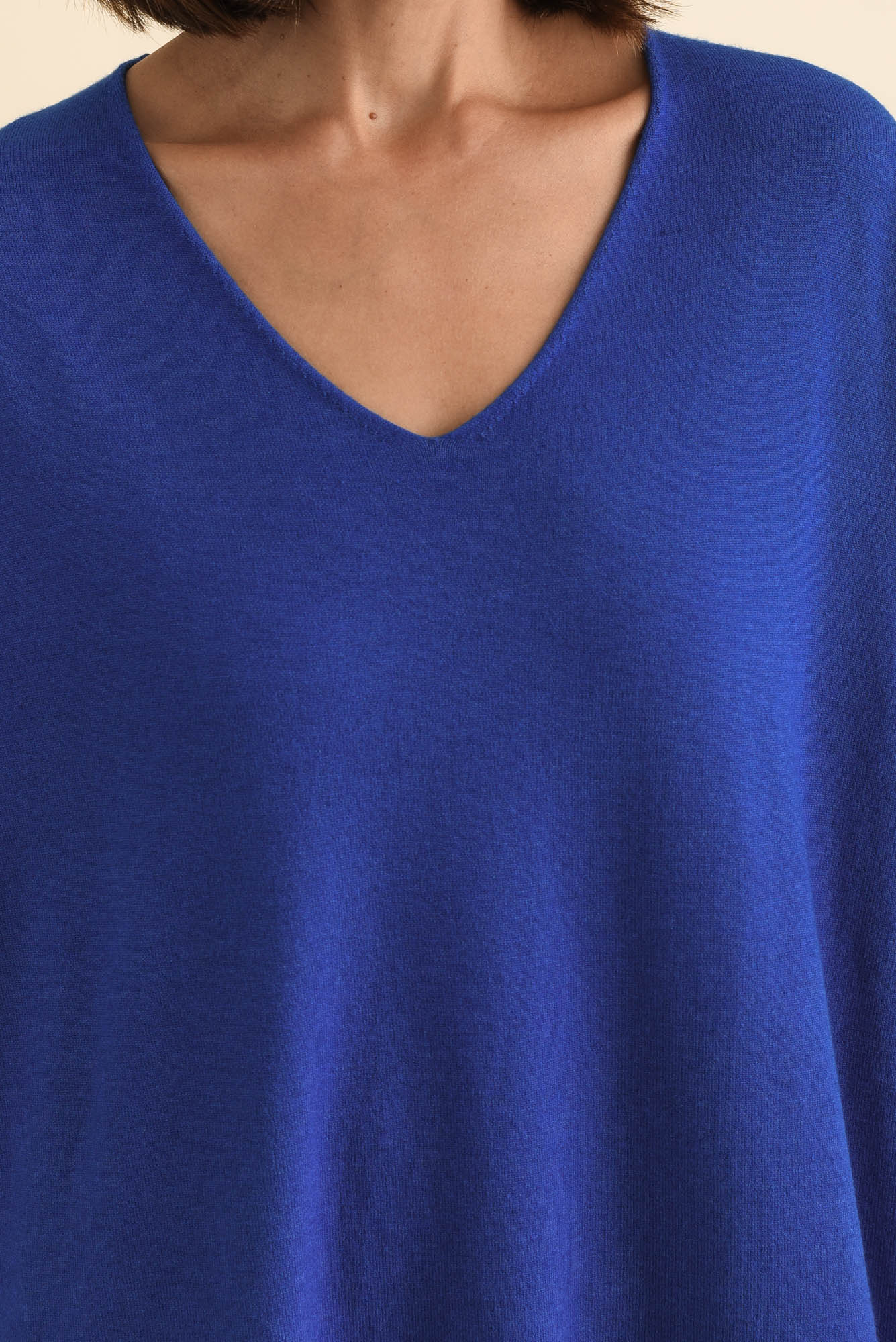 Piper Cobalt V Neck Knit Jumper - Image 5