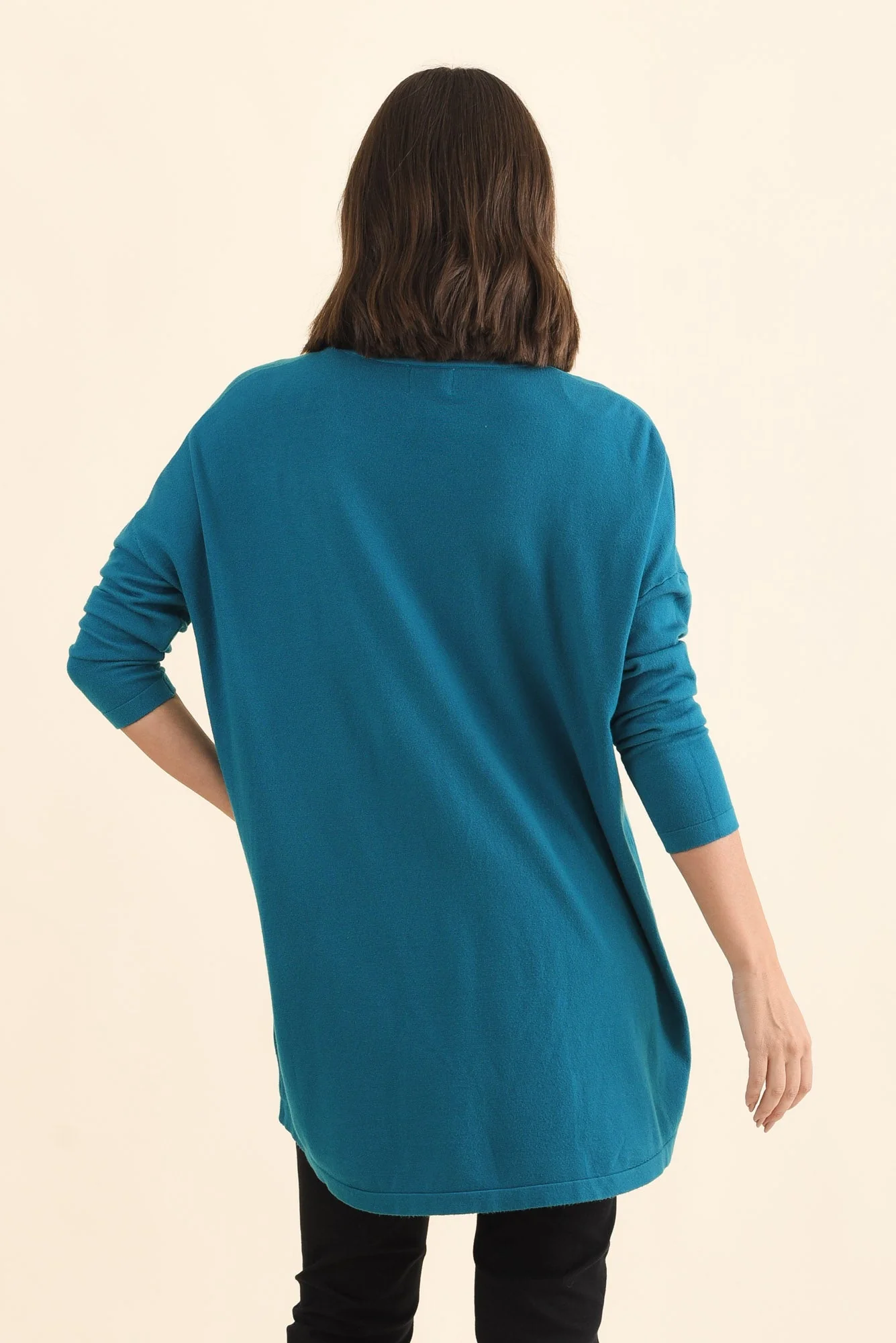 Piper Teal V Neck Knit Jumper - Image 4