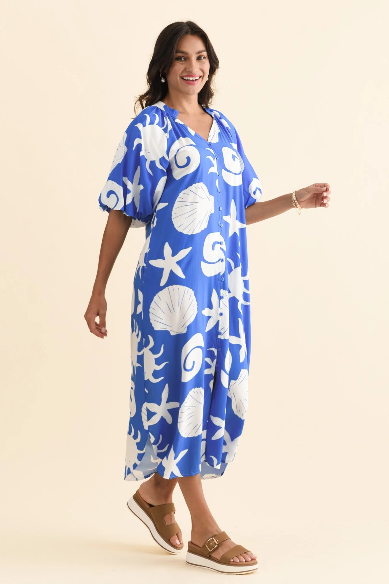 Pippen Cobalt Sea Tie Dress - Image 3