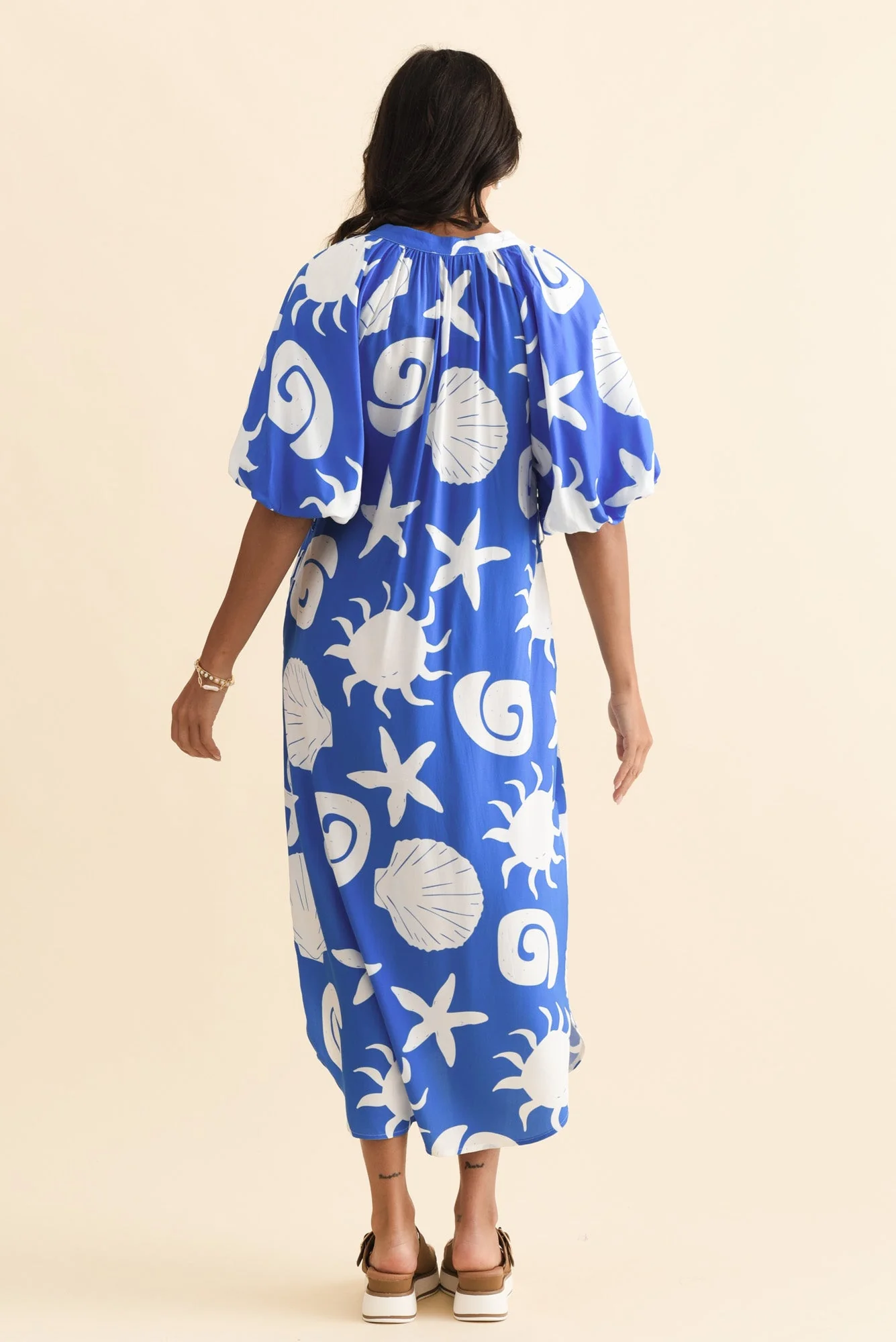 Pippen Cobalt Sea Tie Dress - Image 4