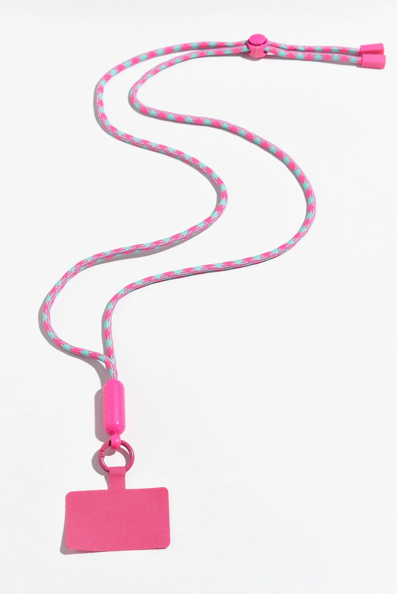 Popy Pink Stripe Phone Lanyard - Image 2