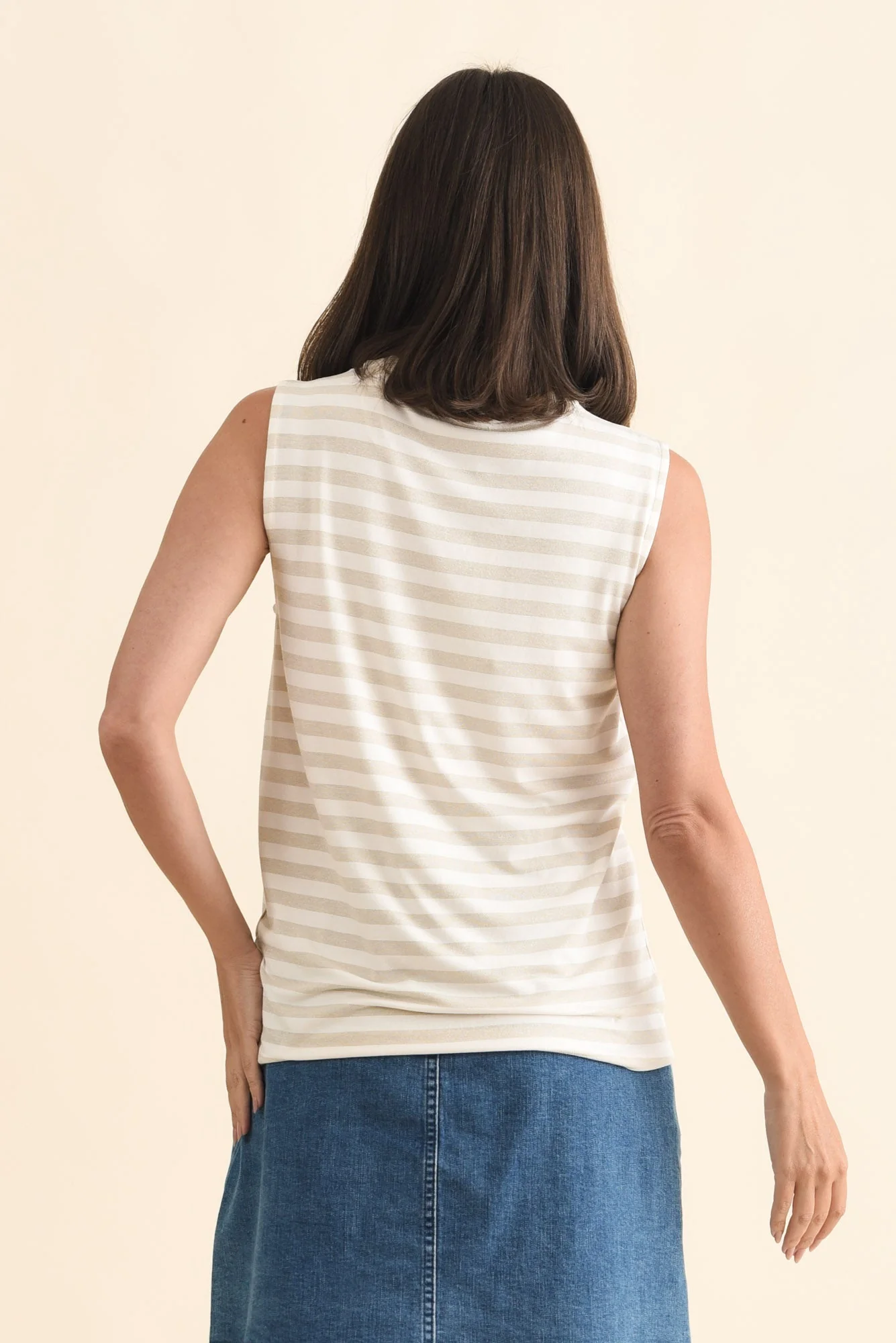 Positano Gold Stripe Tank - Image 4