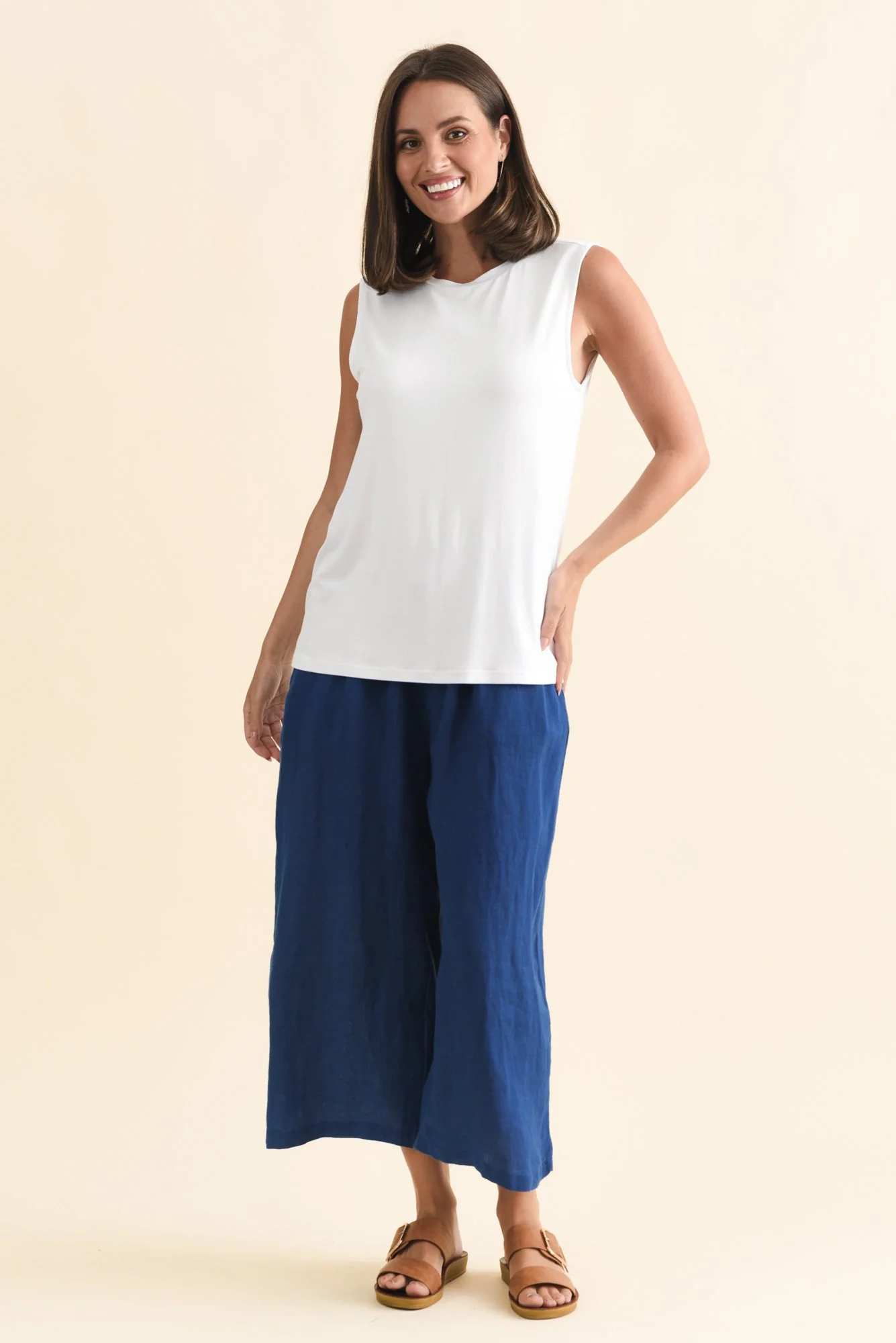 Positano White Tank - Image 6