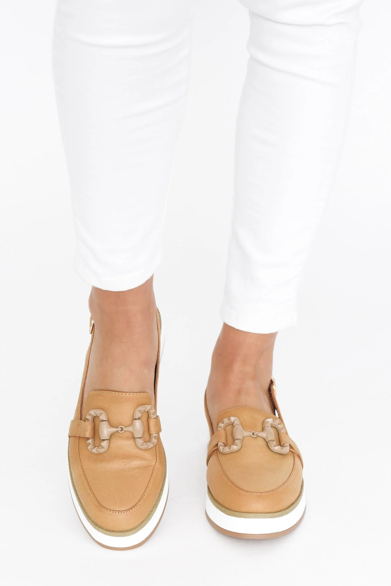 Quantum Camel Leather Slingback Loafer - Image 2