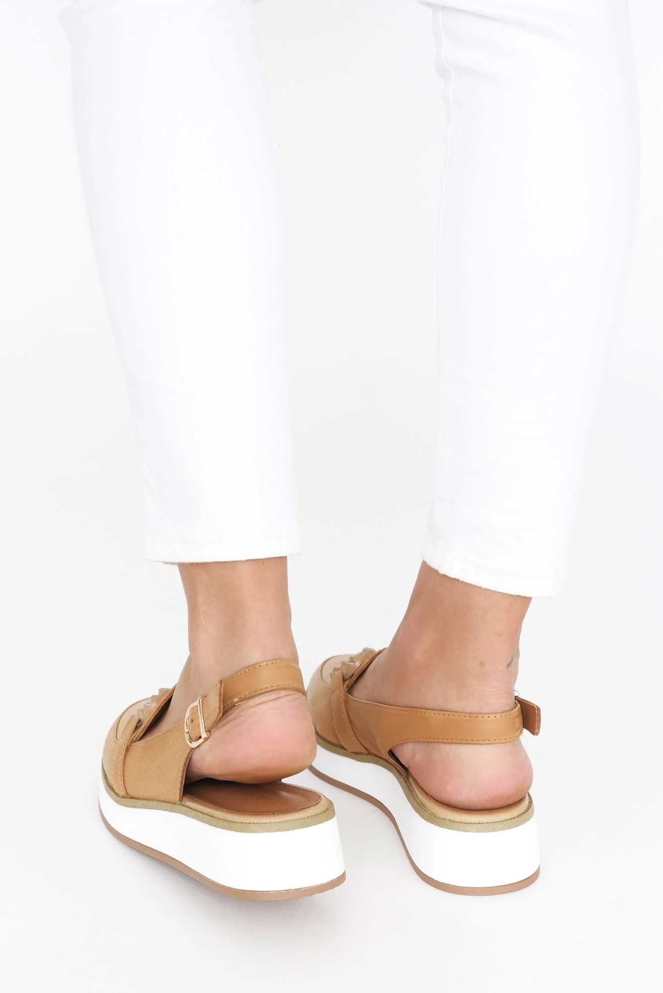 Quantum Camel Leather Slingback Loafer - Image 7