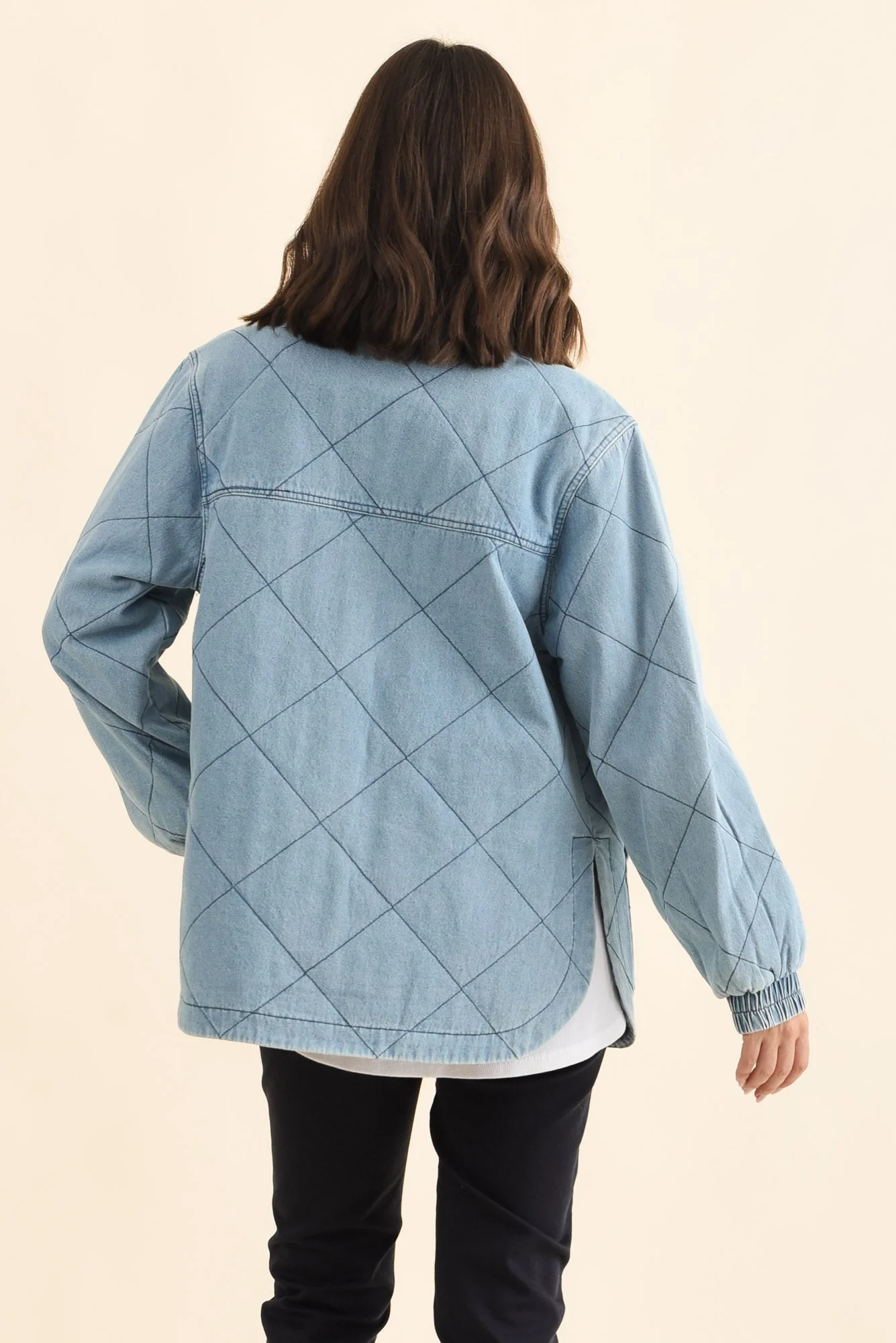 Quest Blue Quilted Jacket - Image 4