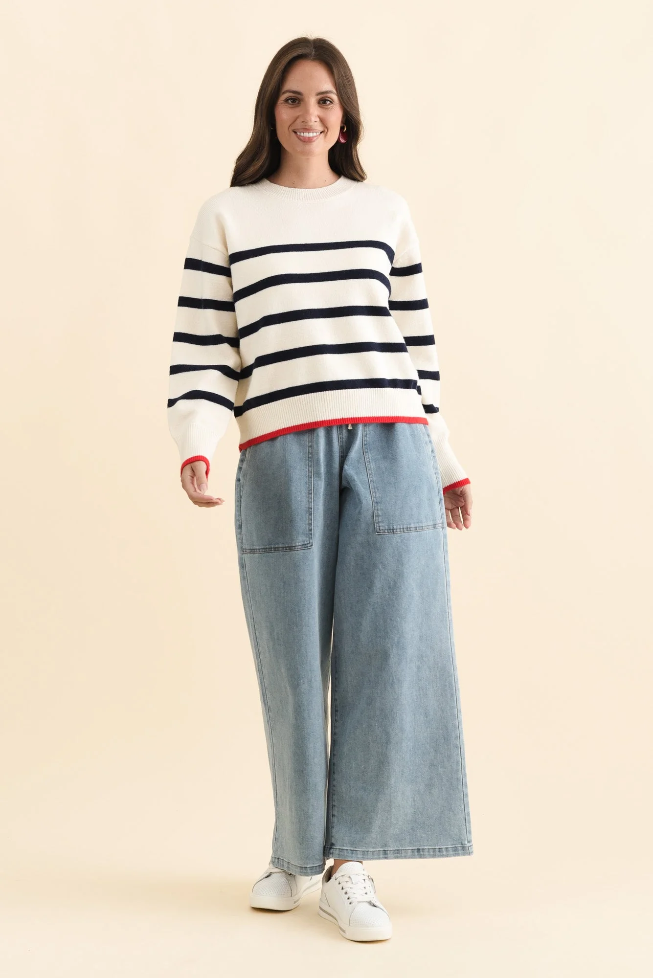 Quinn Light Blue Cotton Jogger Pants - Image 6
