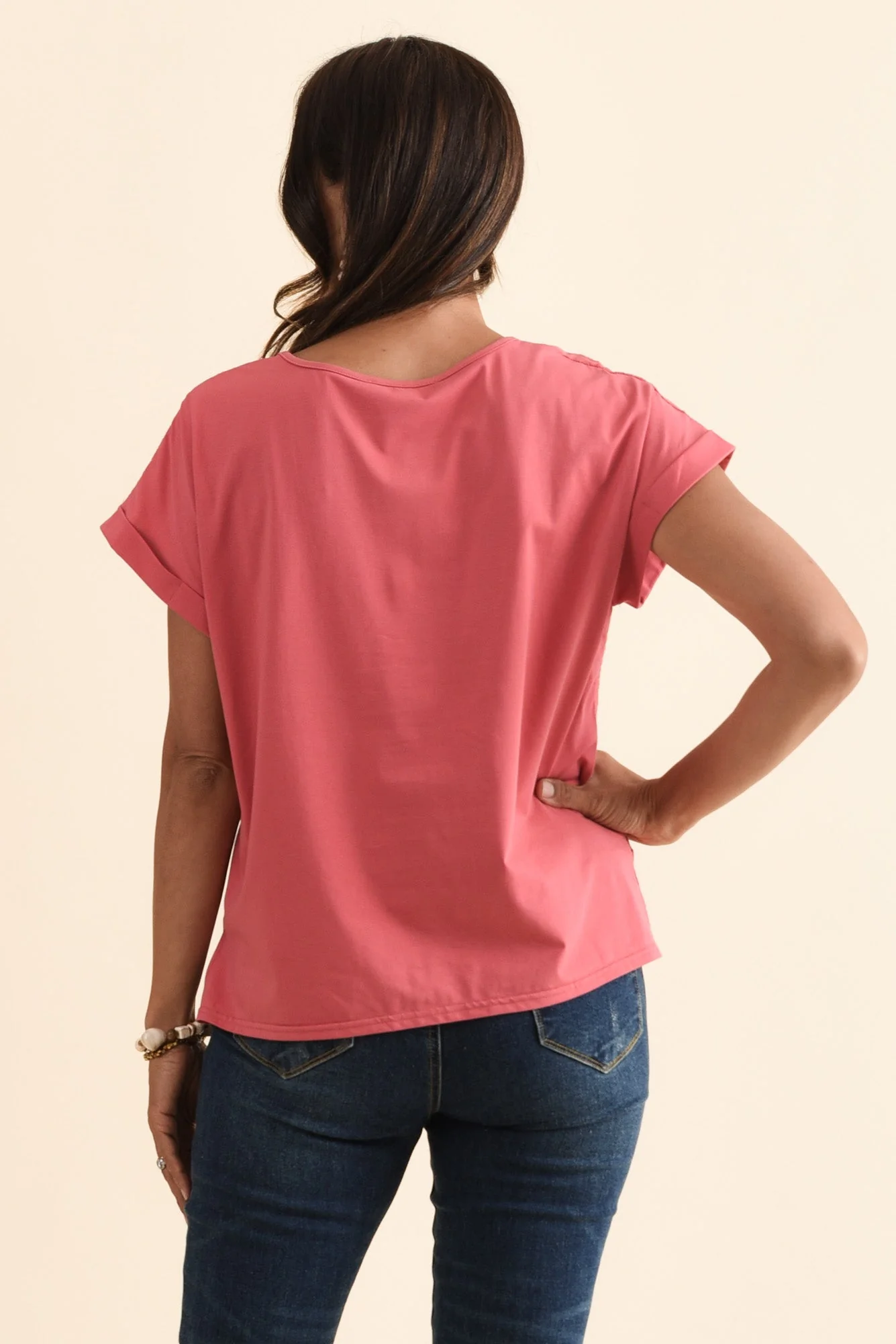 Raewyn Berry Flower Embroidered Cotton Top - Image 4