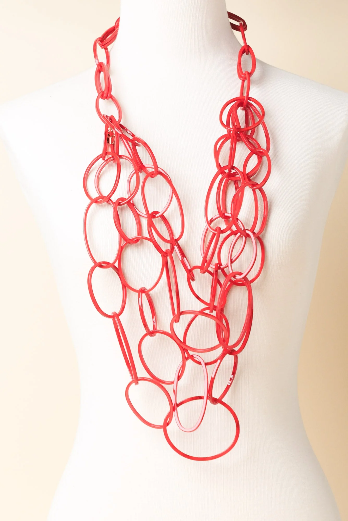 Raffi Red Linked Necklace - Image 2