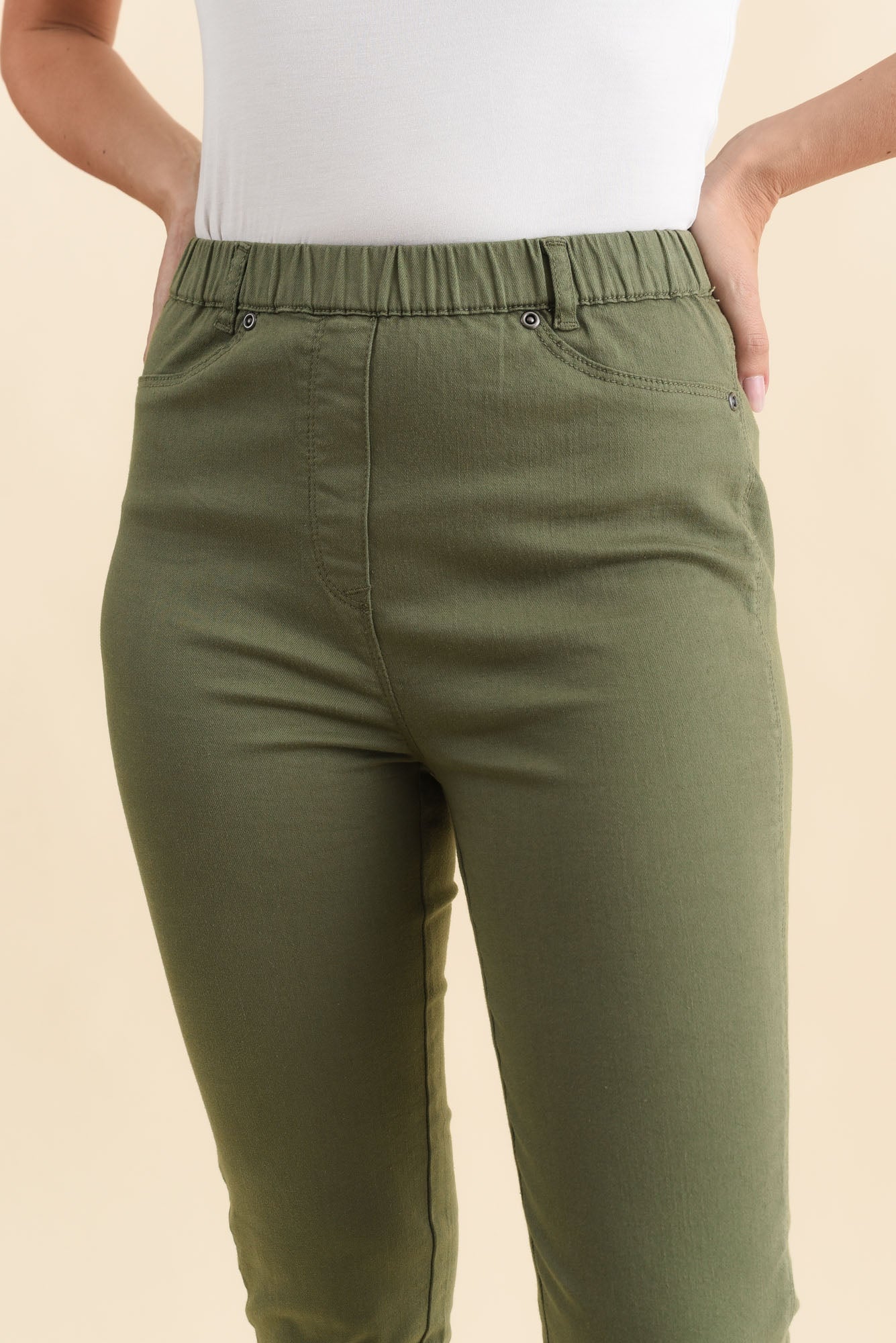 Reed Khaki Stretch Cotton Pants - Image 5