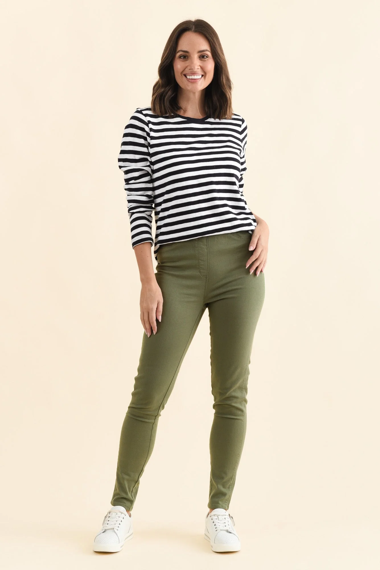 Reed Khaki Stretch Cotton Pants - Image 6