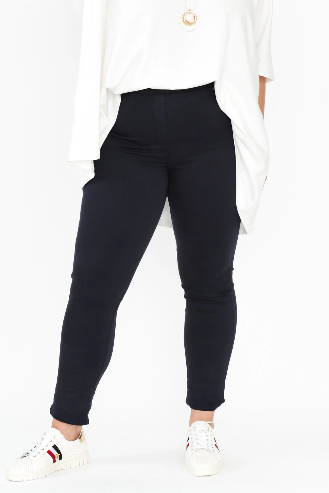 Reed Navy Stretch Cotton Pants - Image 8