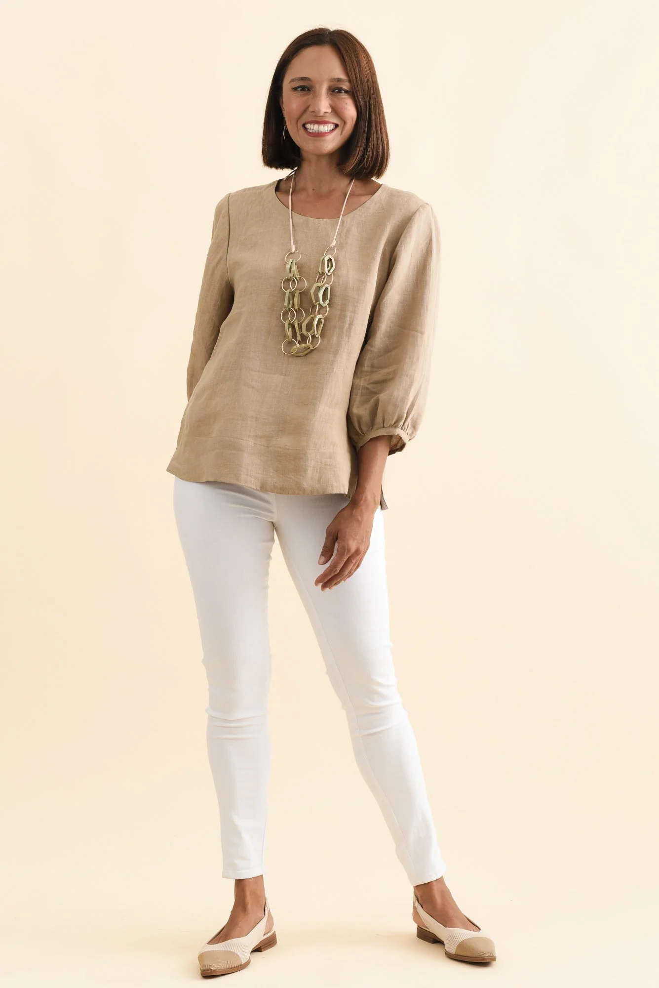 Reed White Stretch Cotton Pants - Image 8