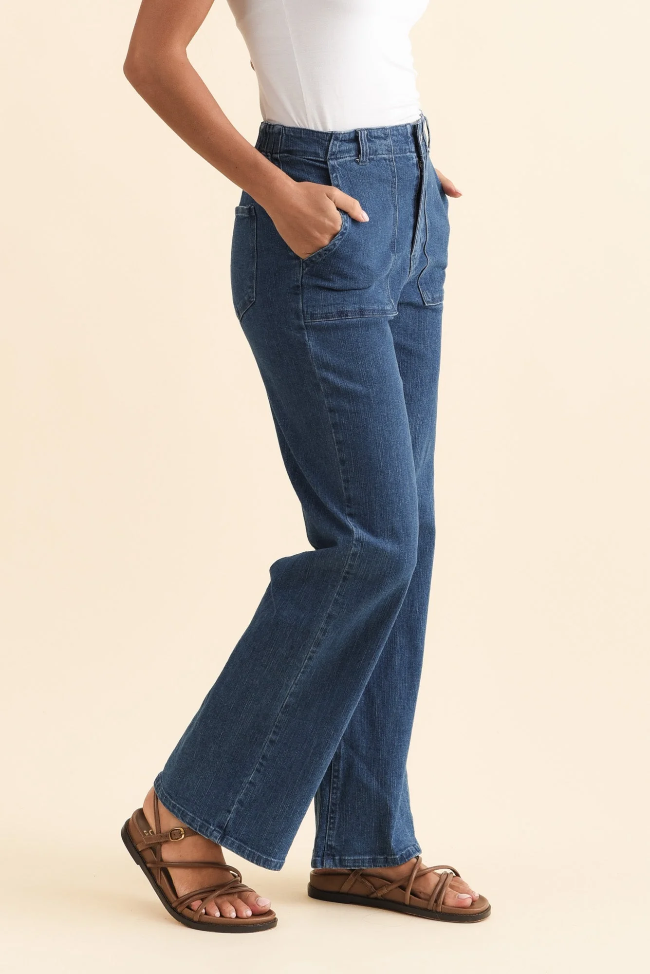 Relax Blue Straight Leg Jeans - Image 3