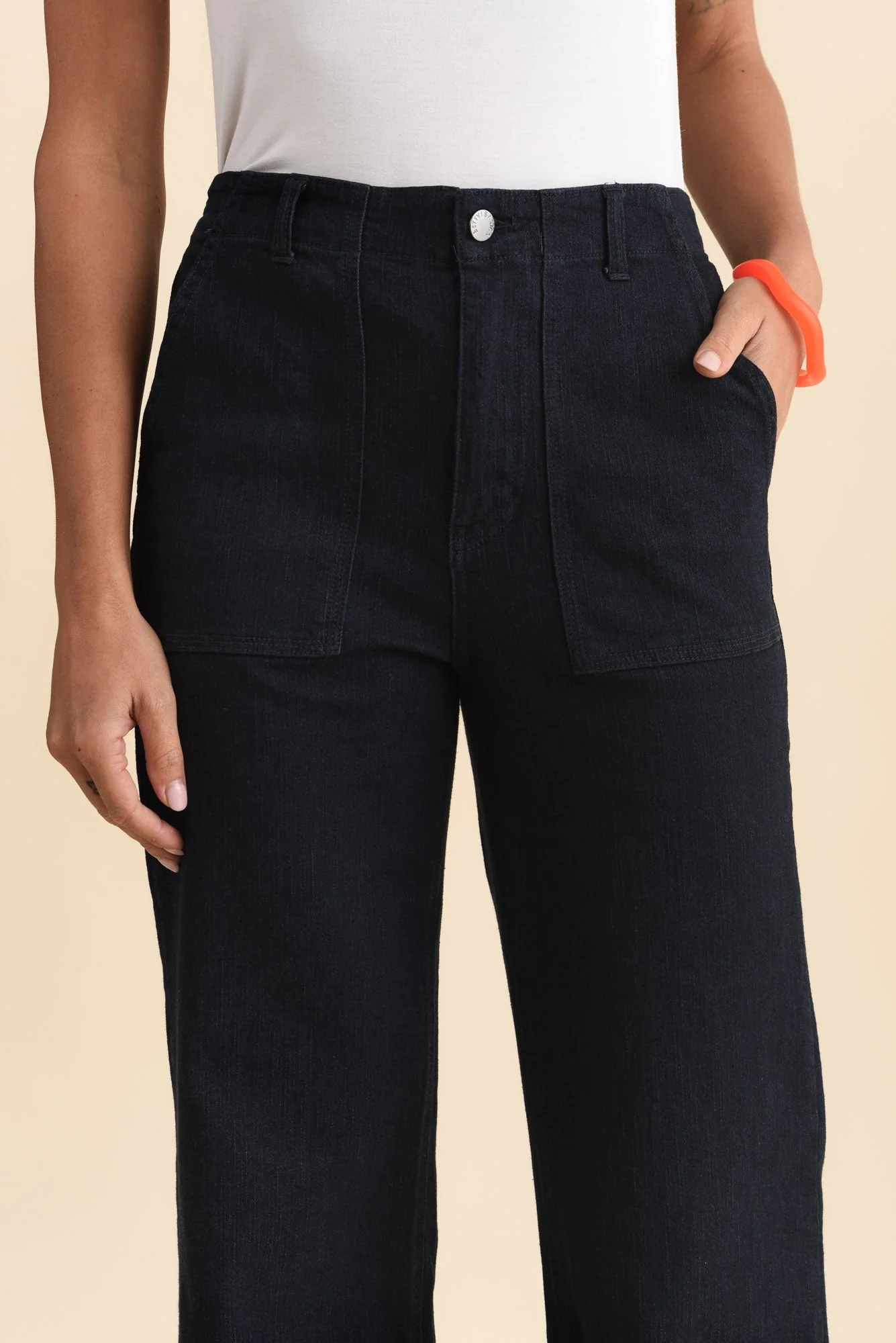 Relax Dark Blue Straight Leg Jeans - Image 5