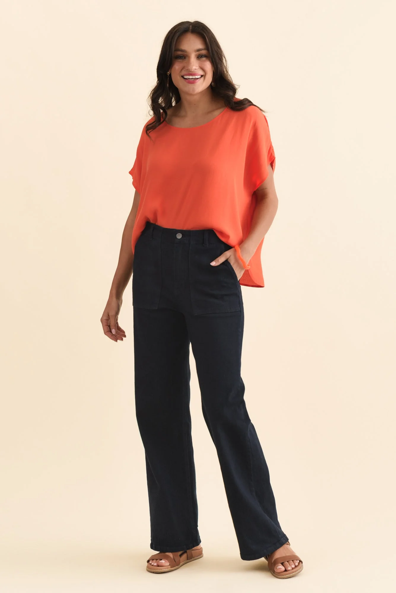 Relax Dark Blue Straight Leg Jeans - Image 6