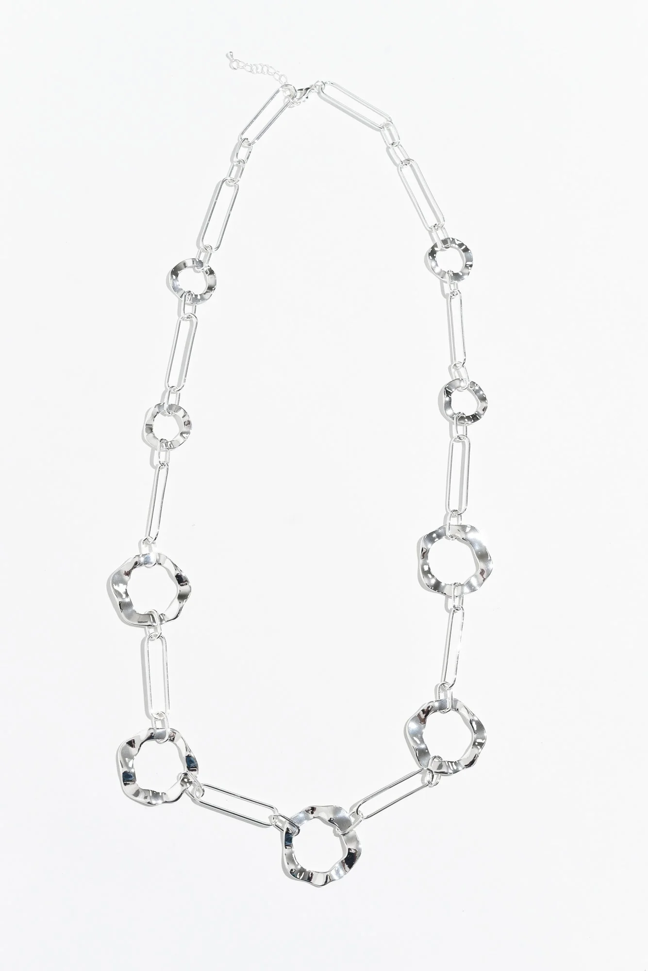 Remi Silver Ring Link Necklace - Image 2