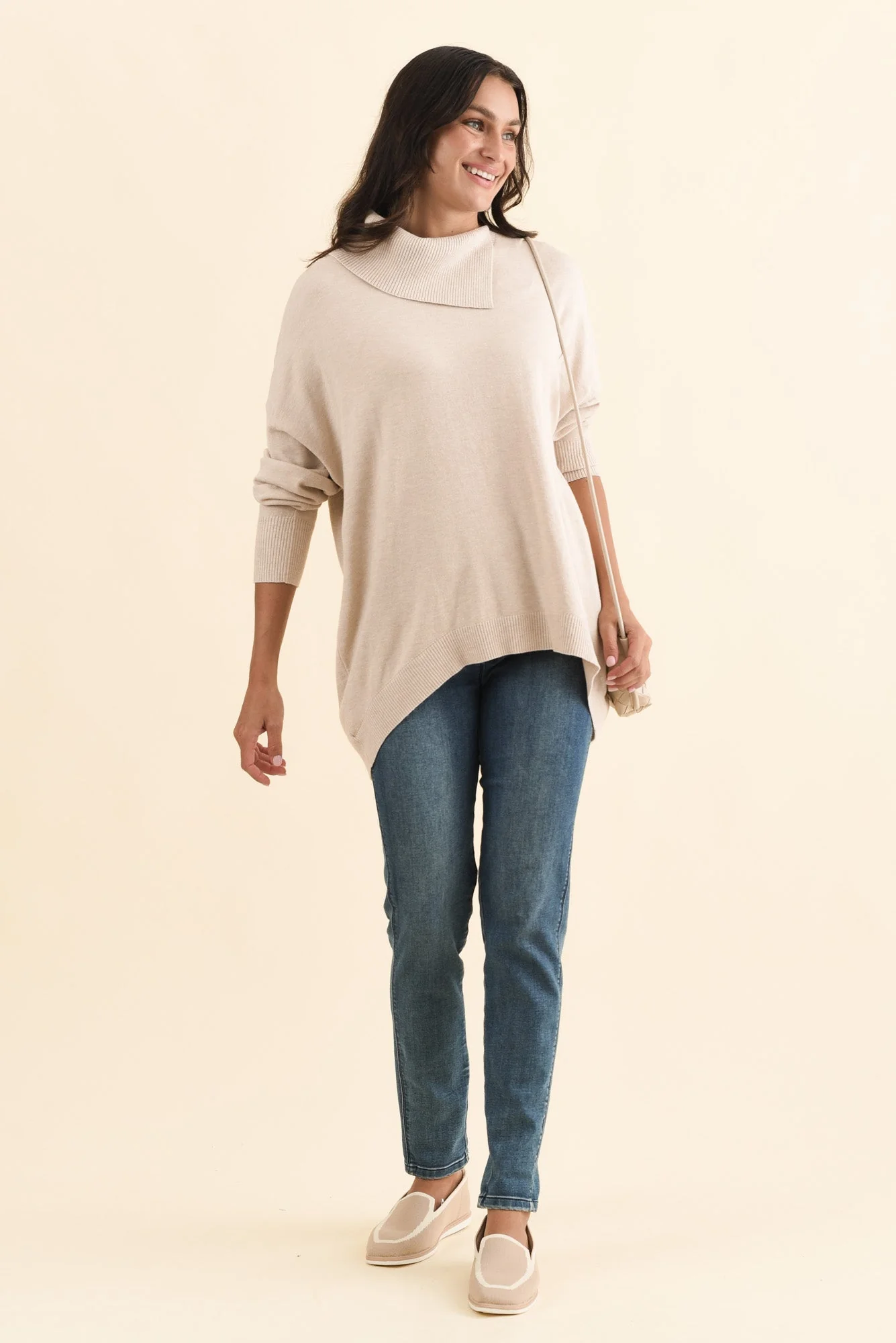 Renfrey Beige Knit Sweater - Image 2