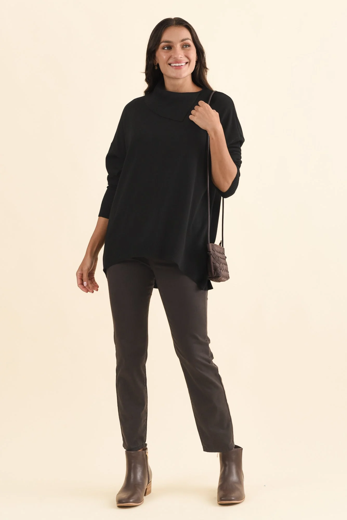Renfrey Black Knit Sweater - Image 2
