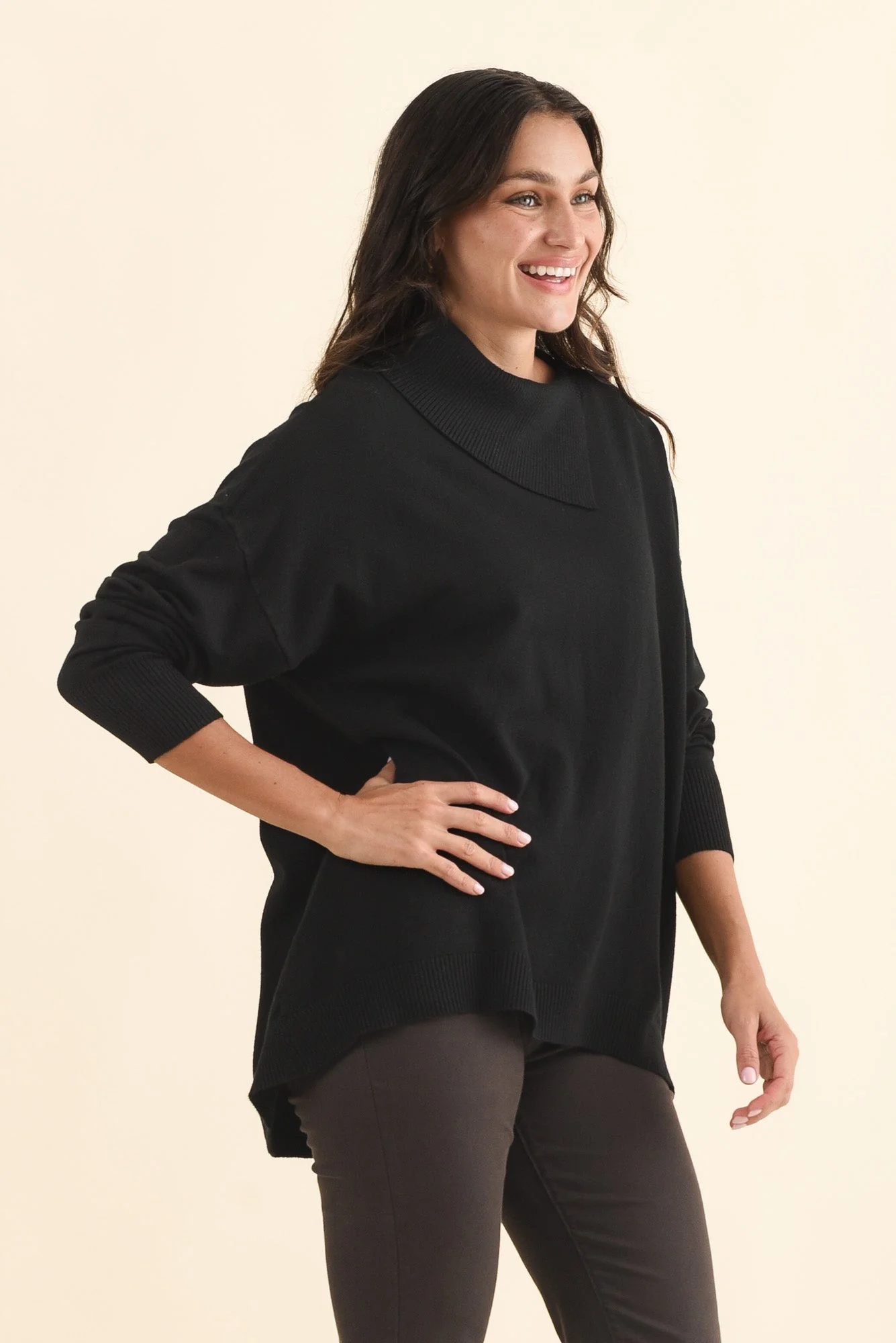 Renfrey Black Knit Sweater - Image 3