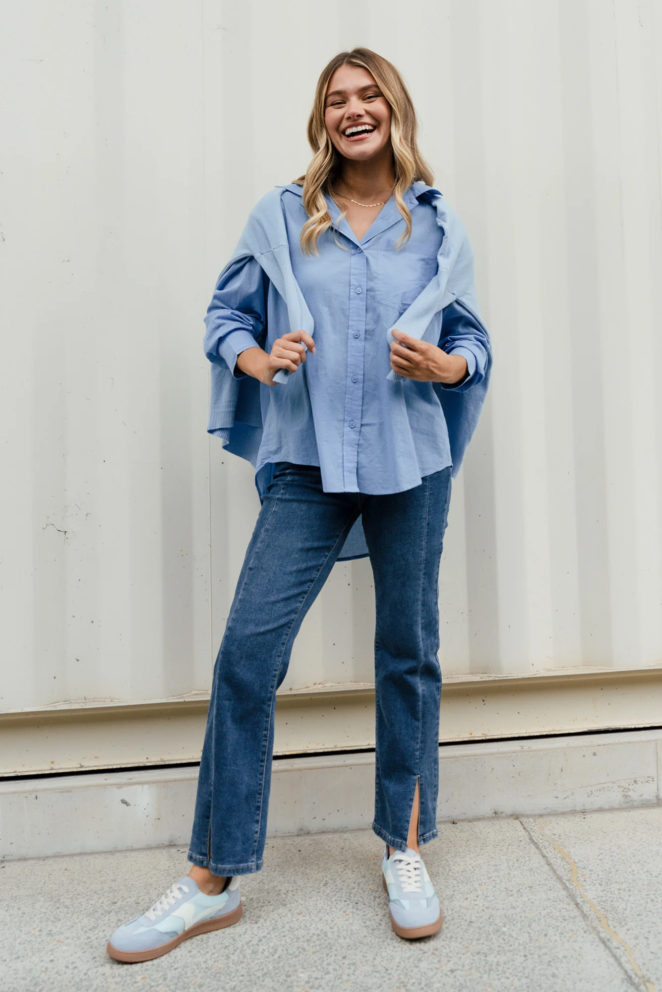 Republic Blue Wide Leg Jeans - Image 2