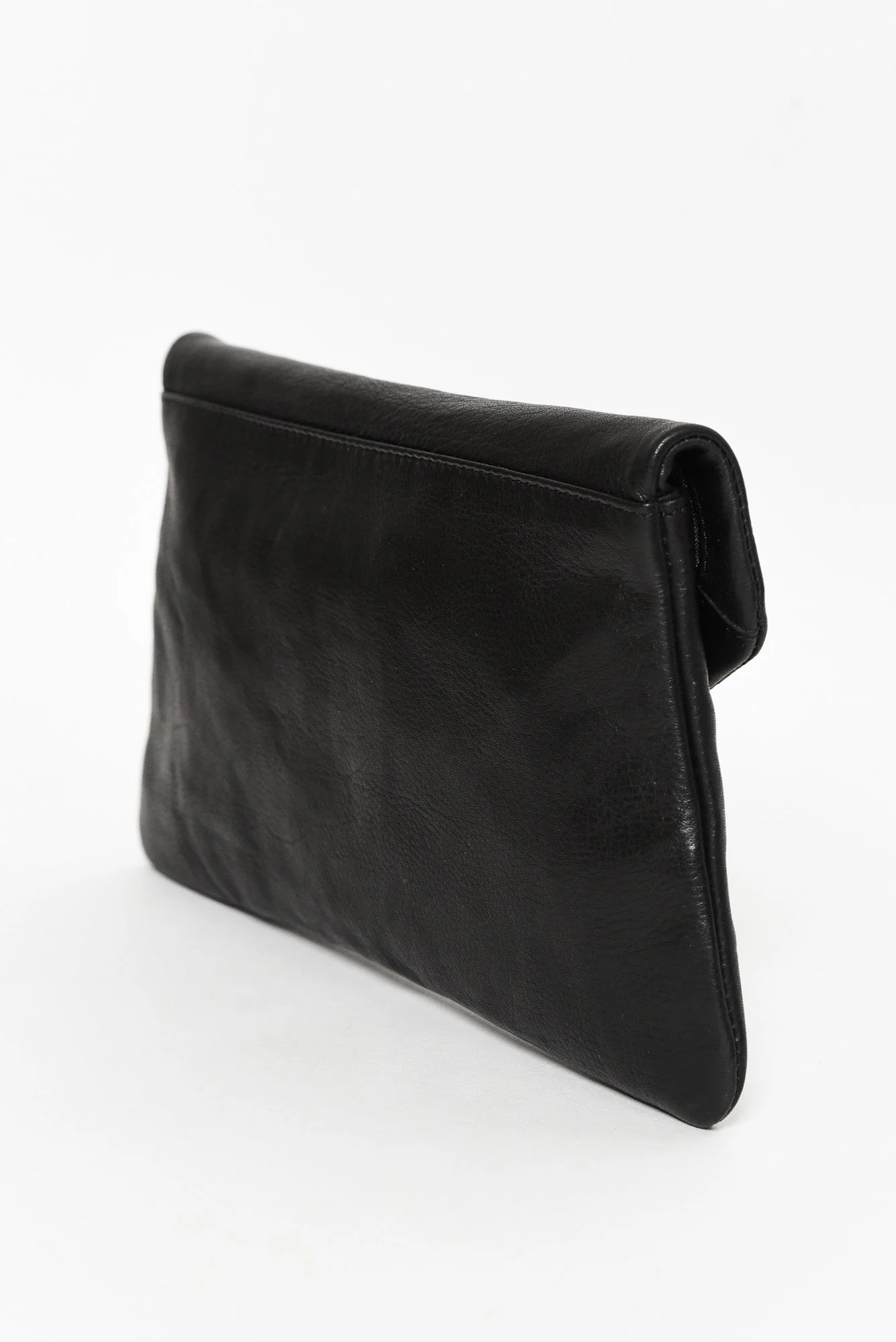 Riley Black Leather Clutch - Image 3