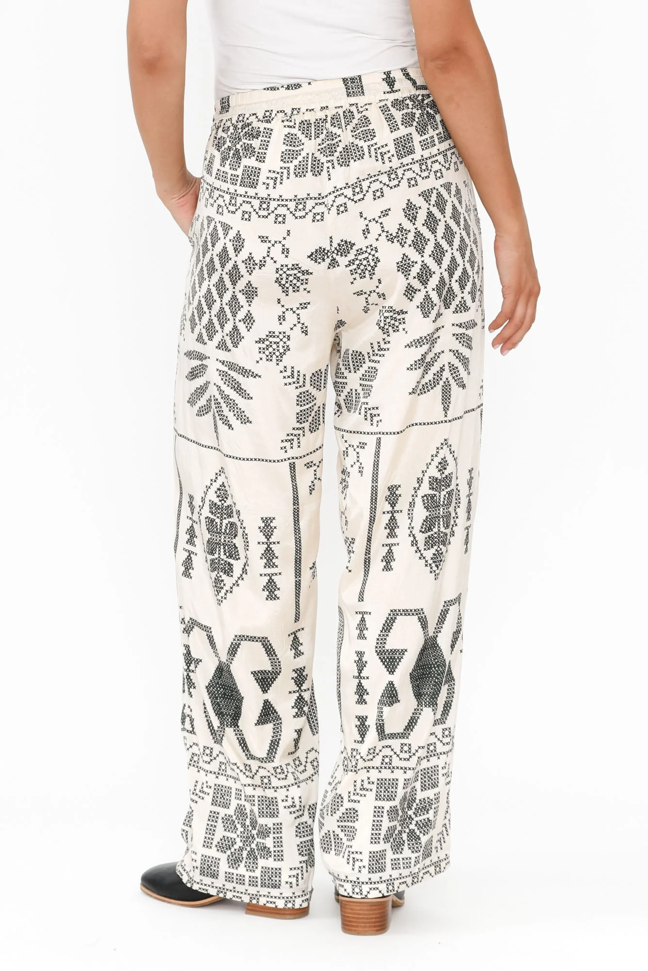Rio Natural Abstract Tie Pants - Image 4