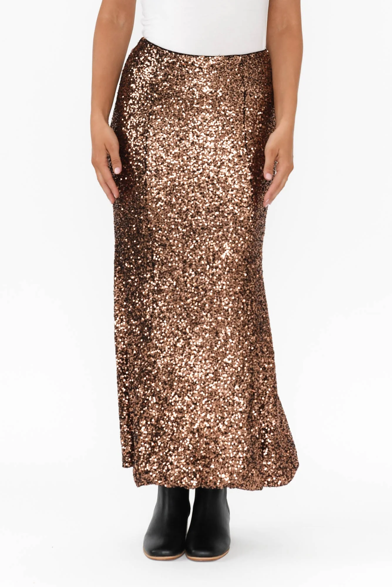 Ritz Bronze Sequin Skirt - Image 2