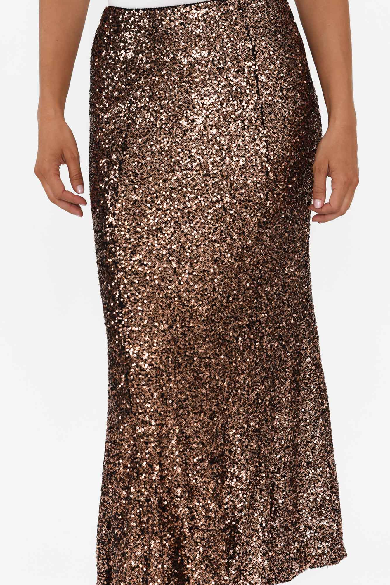 Ritz Bronze Sequin Skirt - Image 6