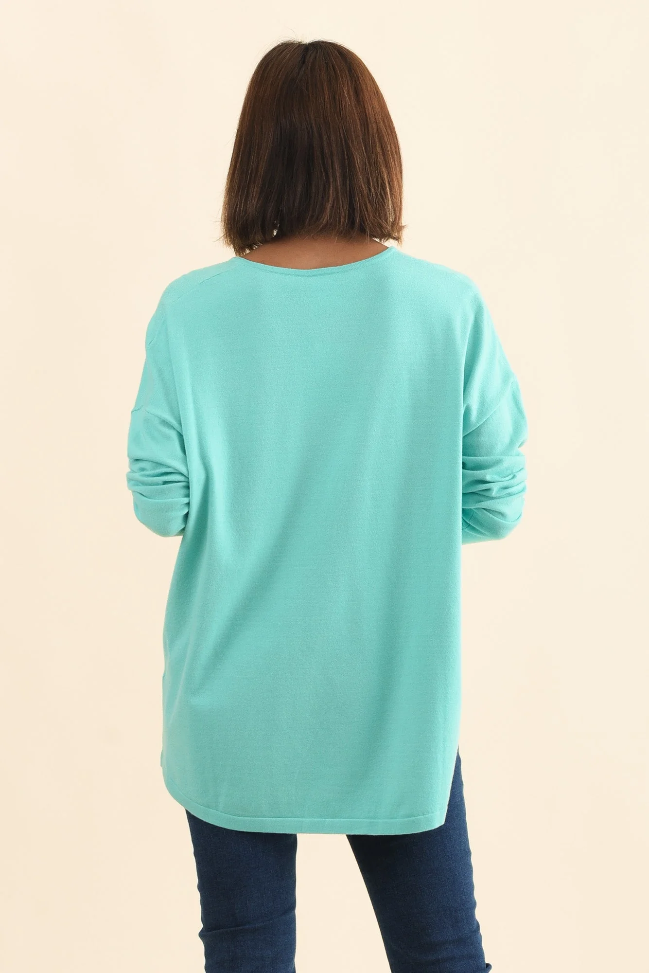 Ronnie Aqua Knit Jumper - Image 4