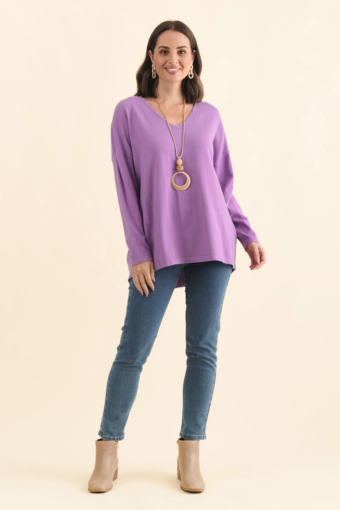 Ronnie Lilac Knit Jumper - Image 6