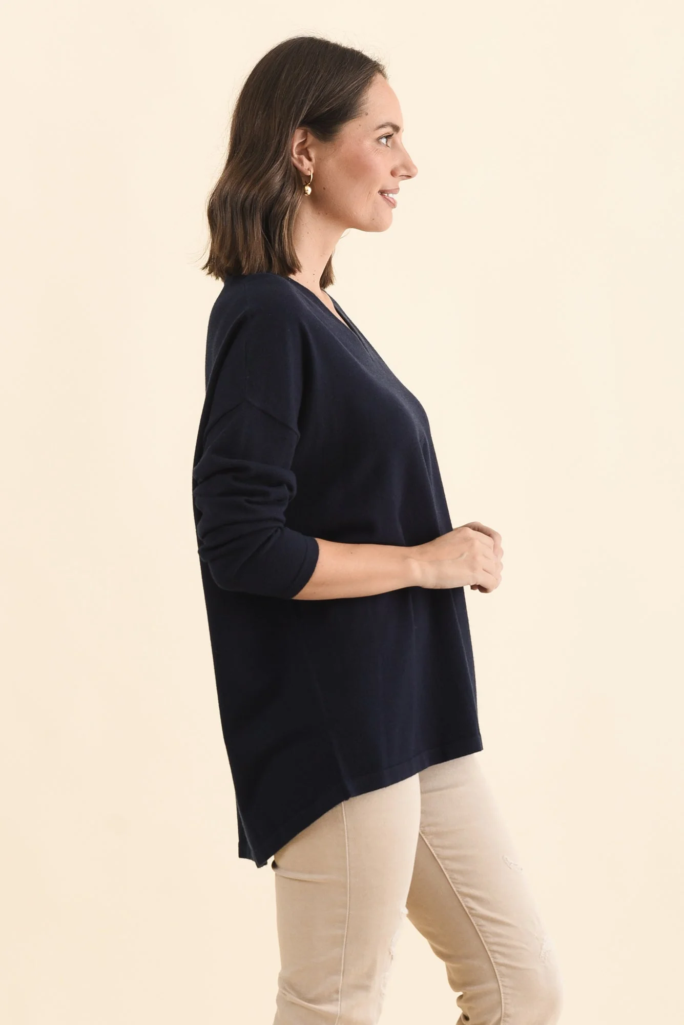 Ronnie Navy Knit Jumper - Image 3