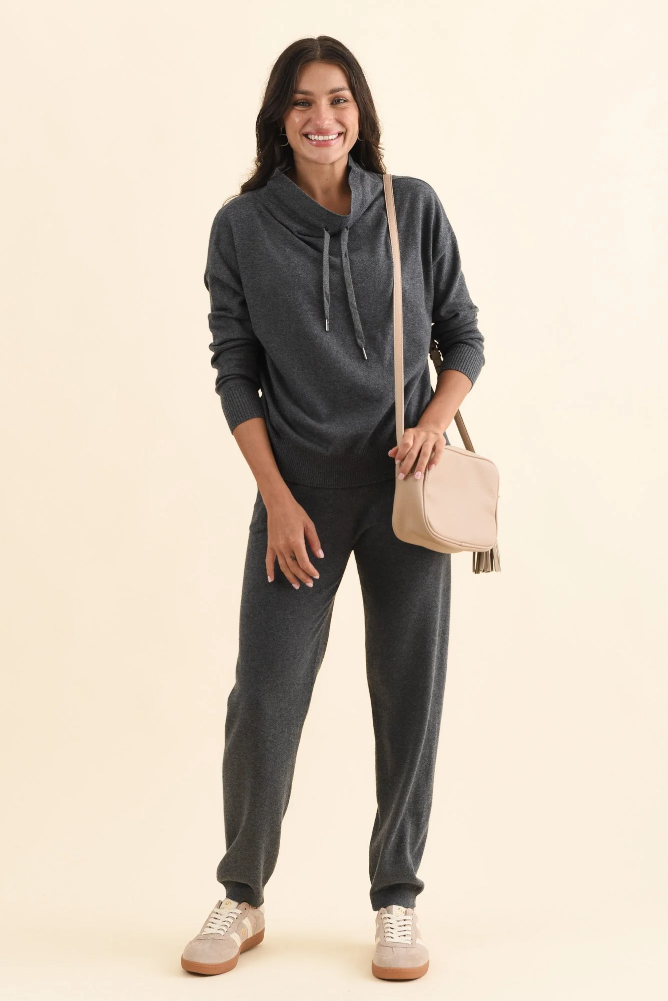 Rowan Charcoal Cotton Cashmere Knit Jumper - Image 2