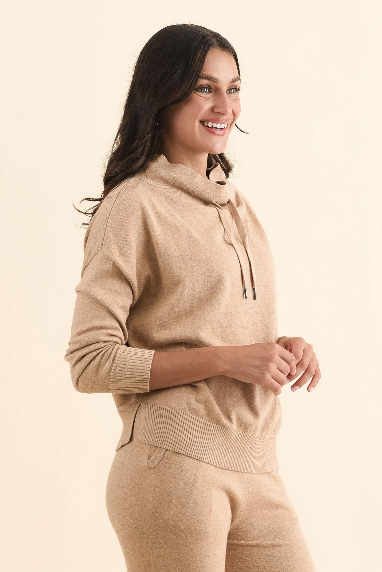 Rowan Cream Cotton Cashmere Knit Jumper - Image 3